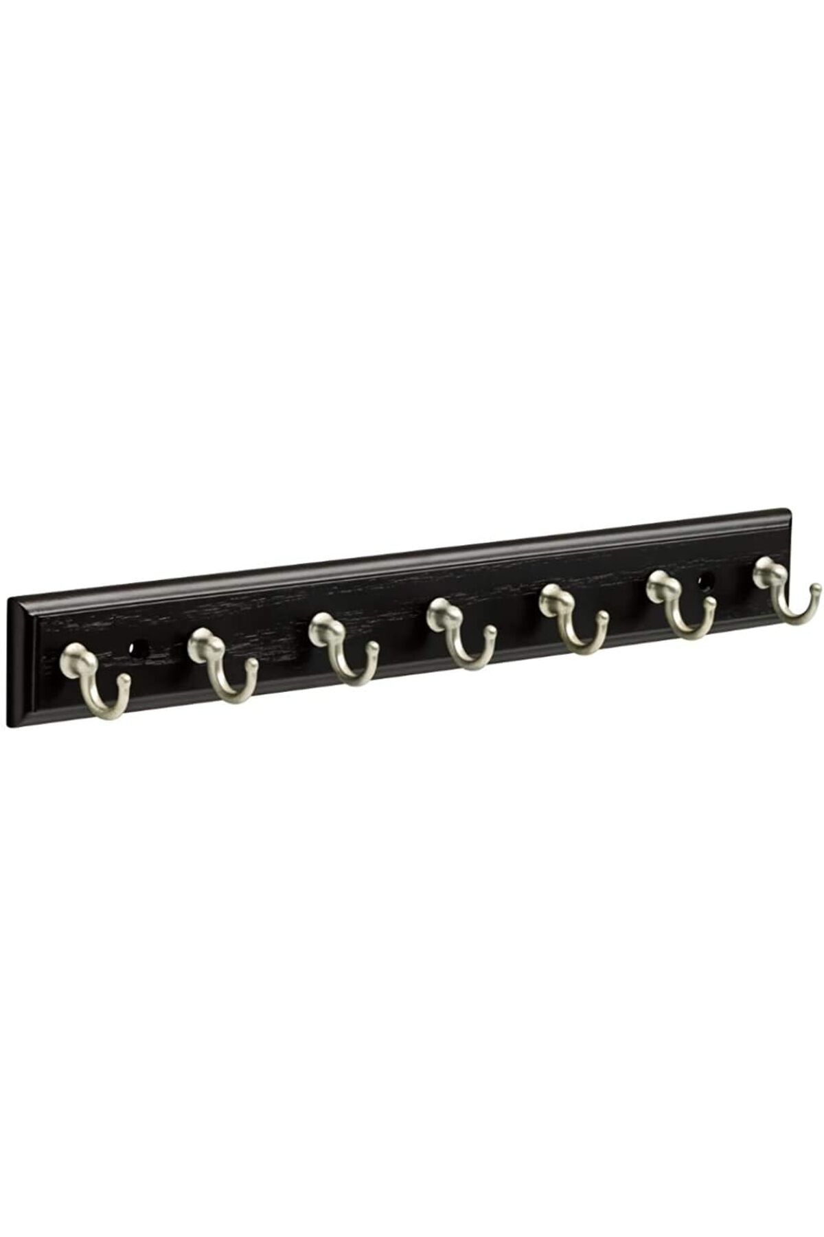STOREMAX pirinç FBKEYT7-BSE-R 34,3 cm Anahtar ray ile 7 Haken Siyah & saten nikel, FBKEYT7-BSE-R s