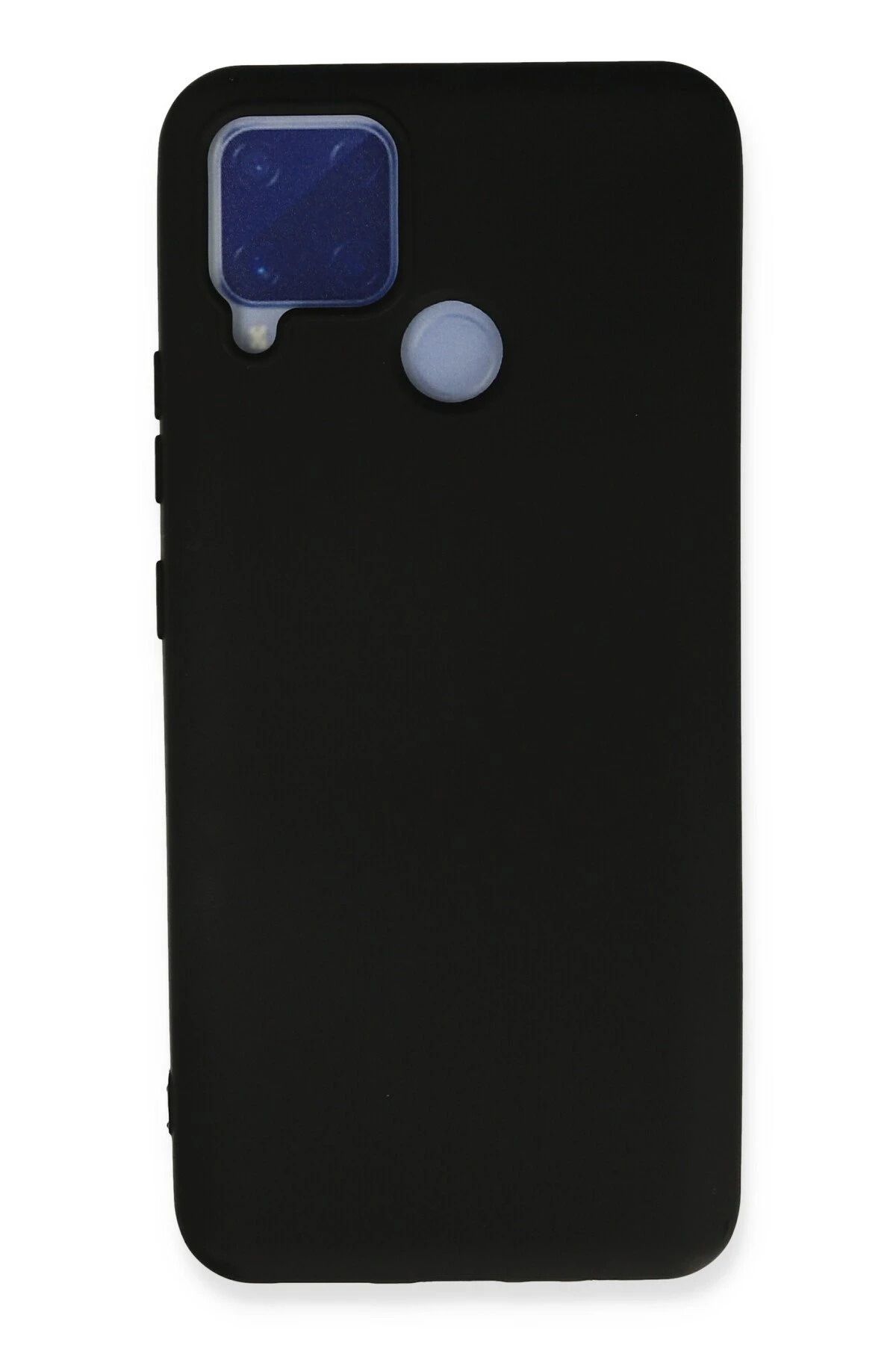 NewFace Realme C15 Kılıf Nano içi Kadife Silikon - Siyah HNZRN