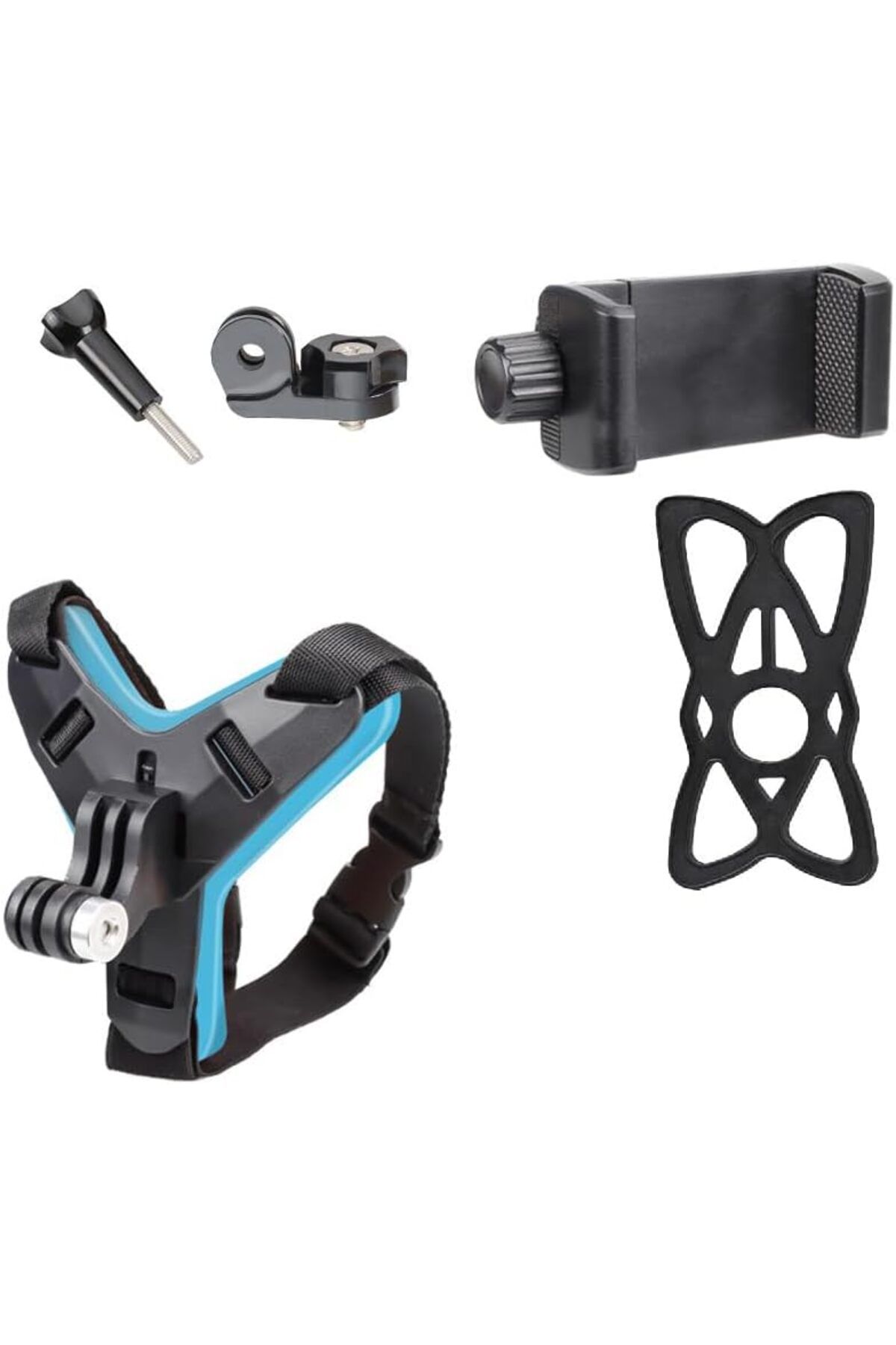 STOREMAX nffashopm Aksiyon Kamera ve Telefon Tutucu Kask Aparatı Gezi Seyahat ve Sürüşlerde Kullanmak iç