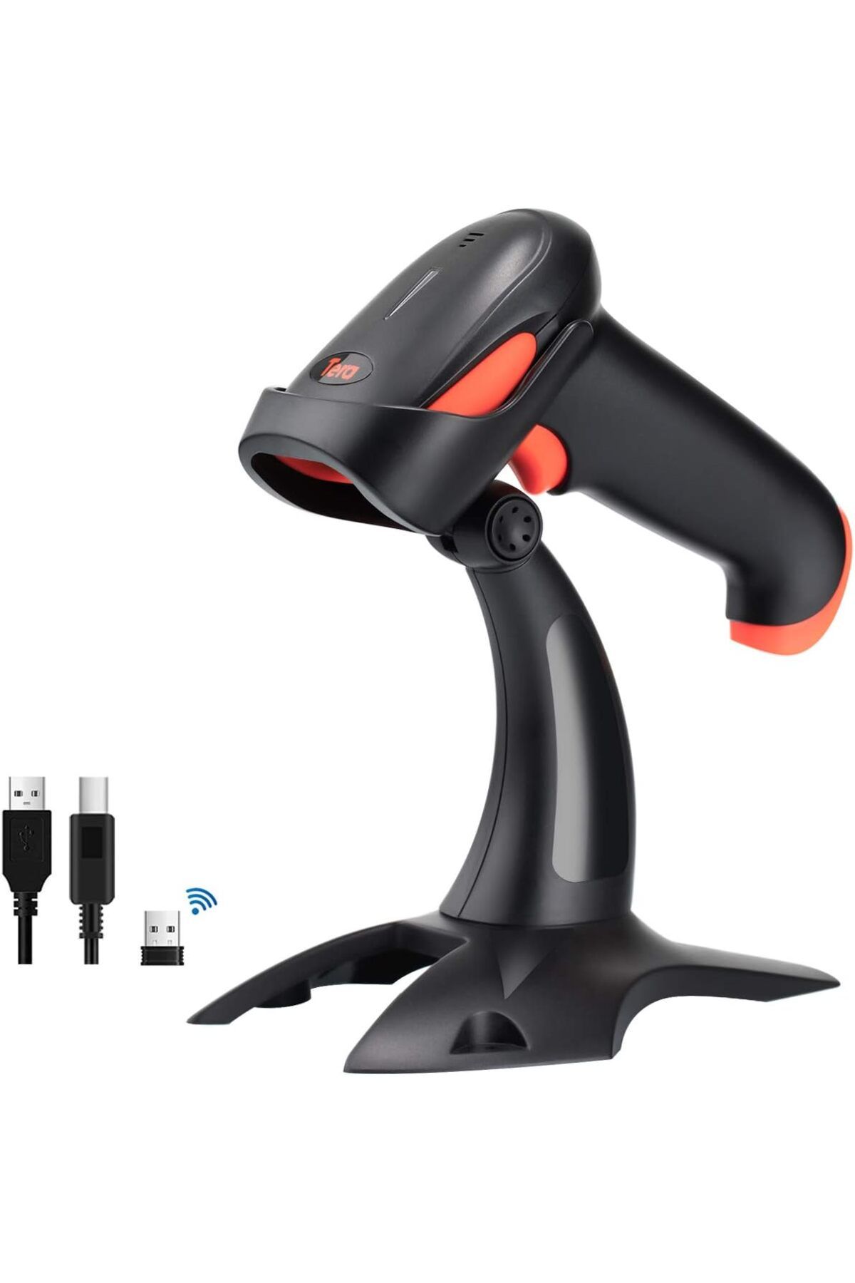 STOREMAX bystoreby Barkod Tarayıcı 2D 1D 3'ü 1 Arada Barkod Tarayıcı Kablosuz 2,4 GHz/Bluetooth/USB Kabl