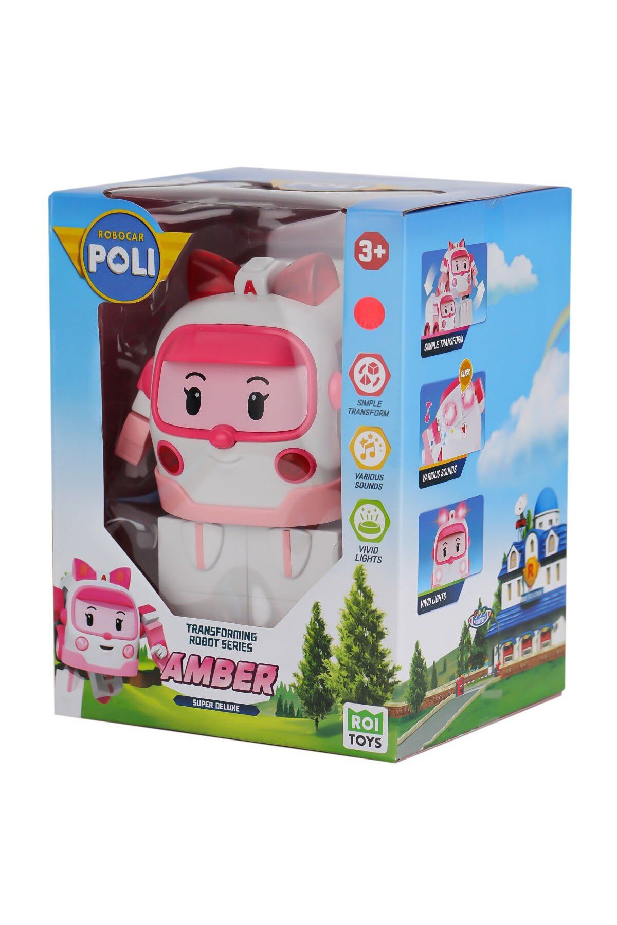 Neco POLI MRT-687 ROBOCAR POLİ BÜYÜK TRANSFORMİNG ROBOT AMBER SESLİ VE IŞIKLI