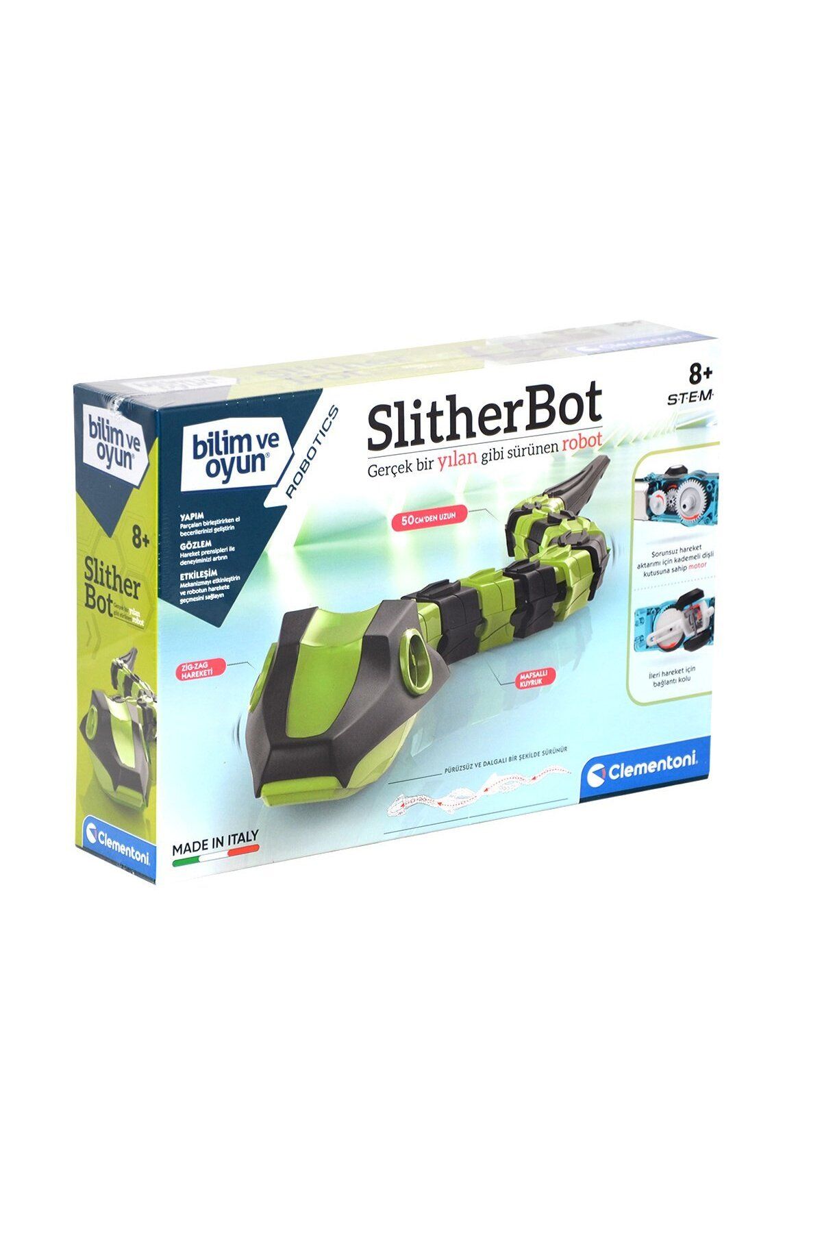 Clementoni Çocuk 64467 Slitherbot - Robotik Laboratuvarı +8 yaş