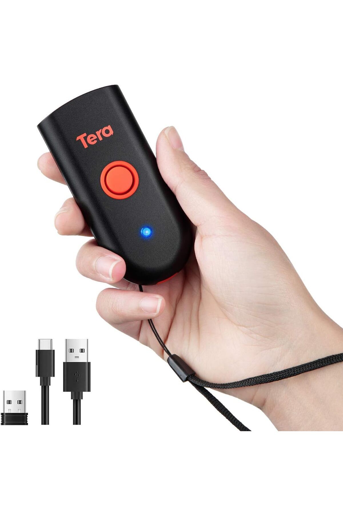 STOREMAX bystoreby Mini Taşınabilir Barkod Tarayıcı CCD Barkod Tarayıcı 3'ü 1 arada Bluetooth ve USB K