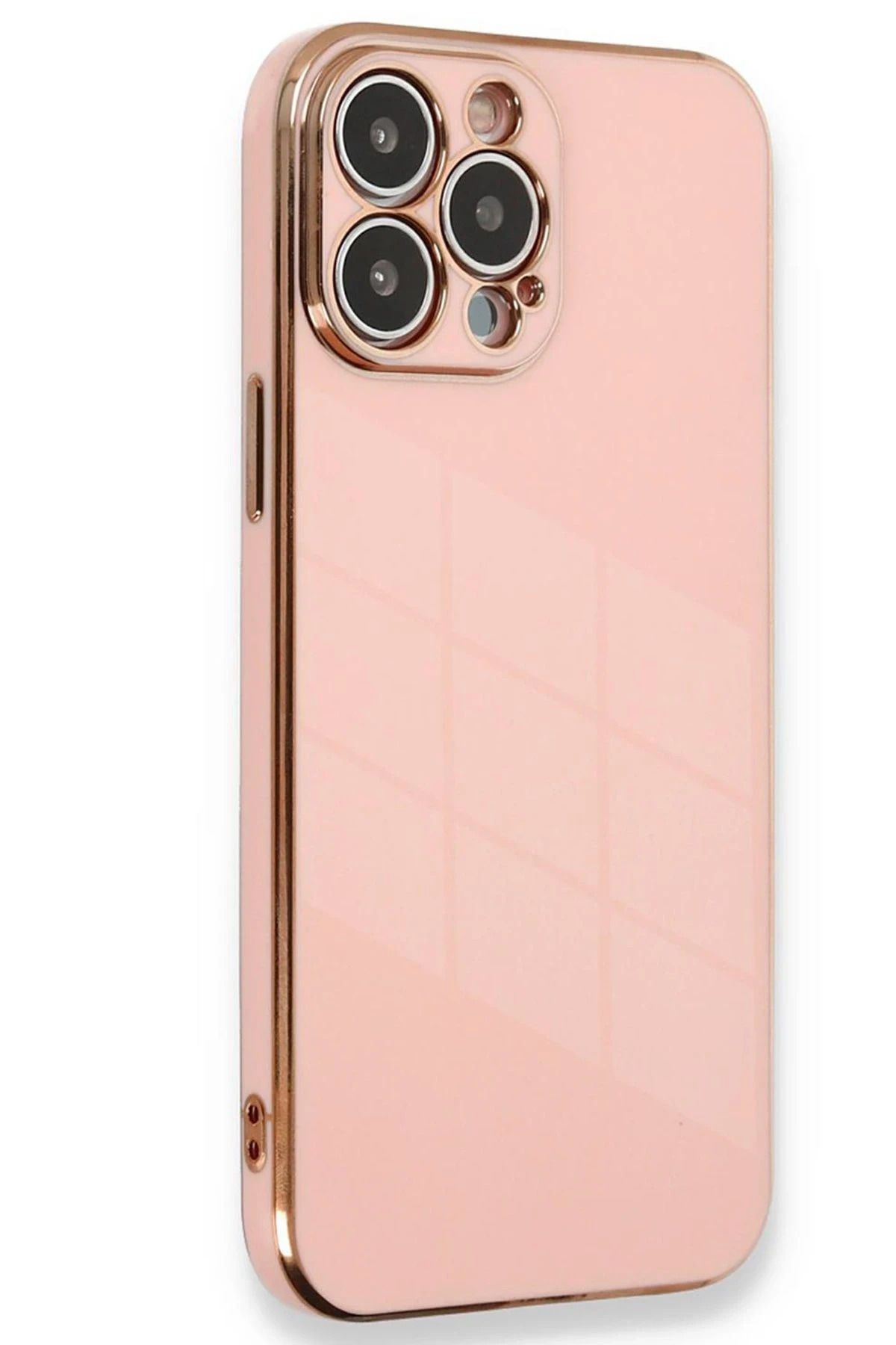 NewFace iPhone 15 Pro Kılıf Volet Silikon - Pembe JOJUA