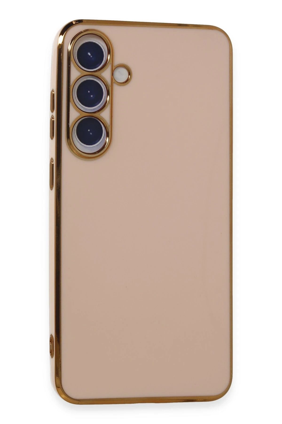 NewFace Samsung Galaxy S24 Plus Kılıf Volet Silikon - Pembe JOJUA