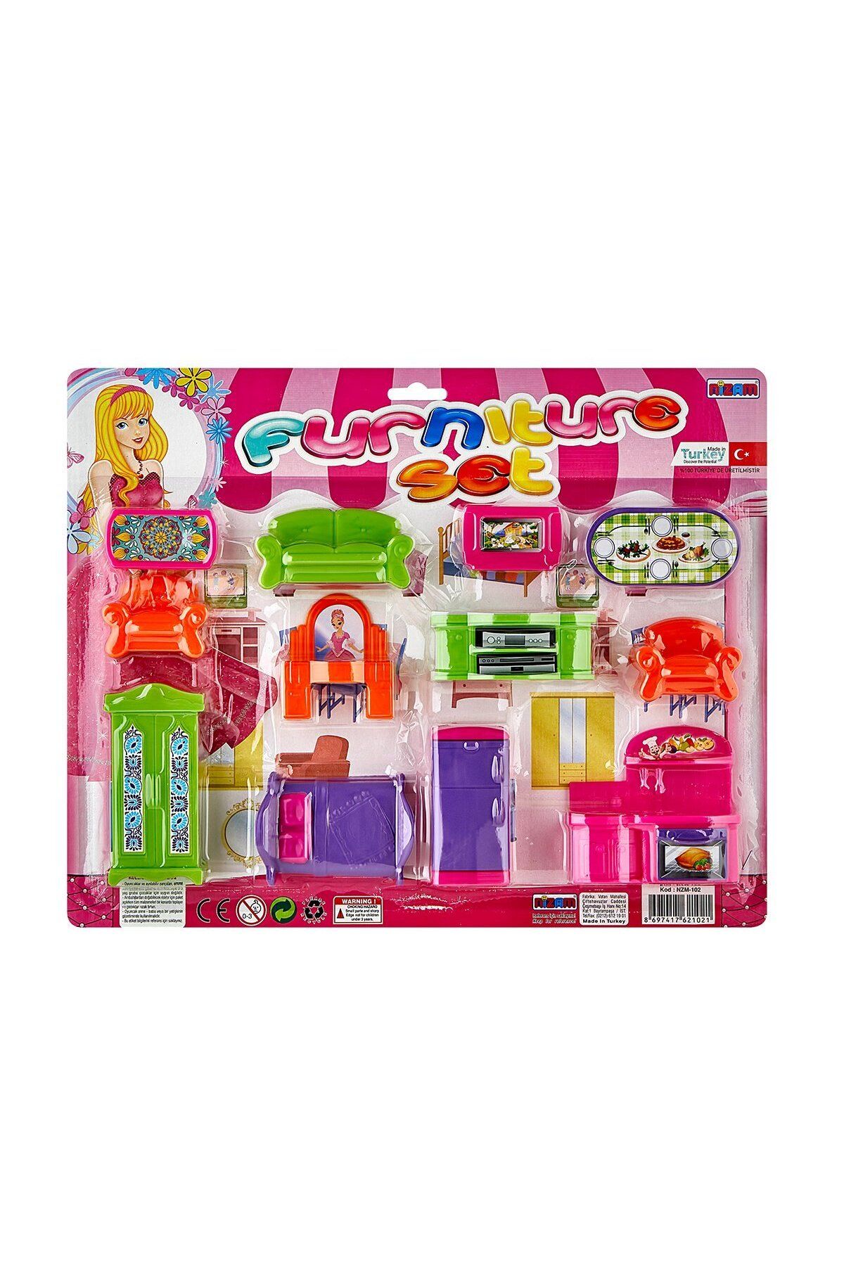 Nizam Oyuncak -102 Nizam, Mini Furniture - Büyük Eşya Seti / +3 yaş