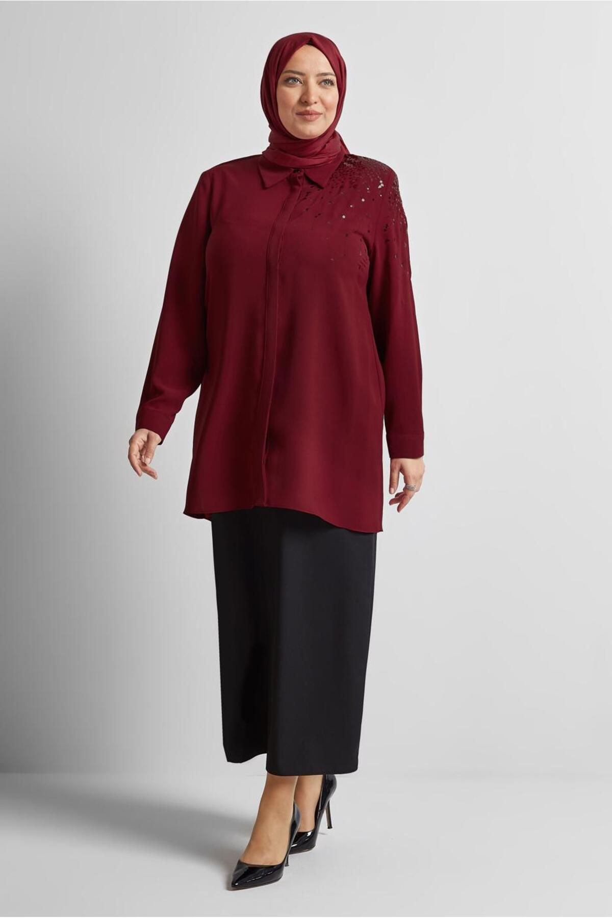 Alvina PUL PAYET İŞLEMELİ TUNİK 20709