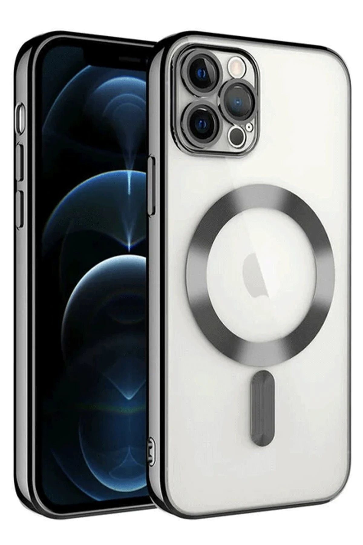 NewFace iPhone 14 Pro Max Kılıf Kross Magneticsafe Kapak - Siyah NRMSA