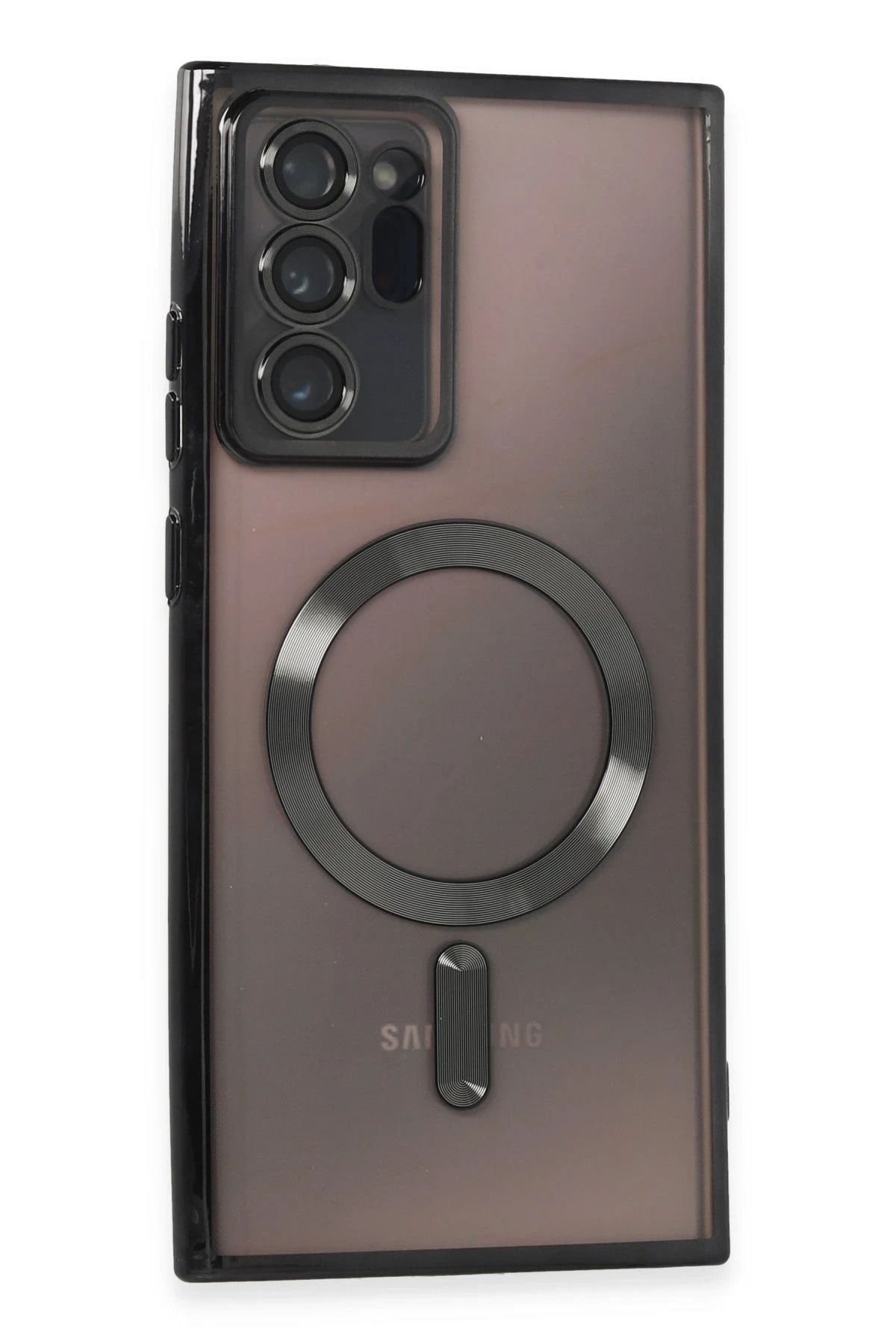 NewFace Samsung Galaxy Note 20 Ultra Kılıf Kross Magneticsafe Kapak - Siyah DPMAH
