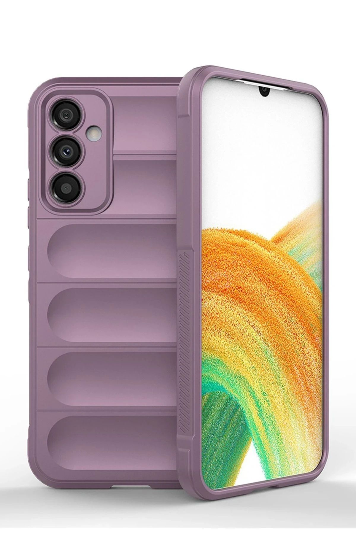 NewFace Samsung Galaxy M14 5G Kılıf Optimum Silikon - Mor JOJUA