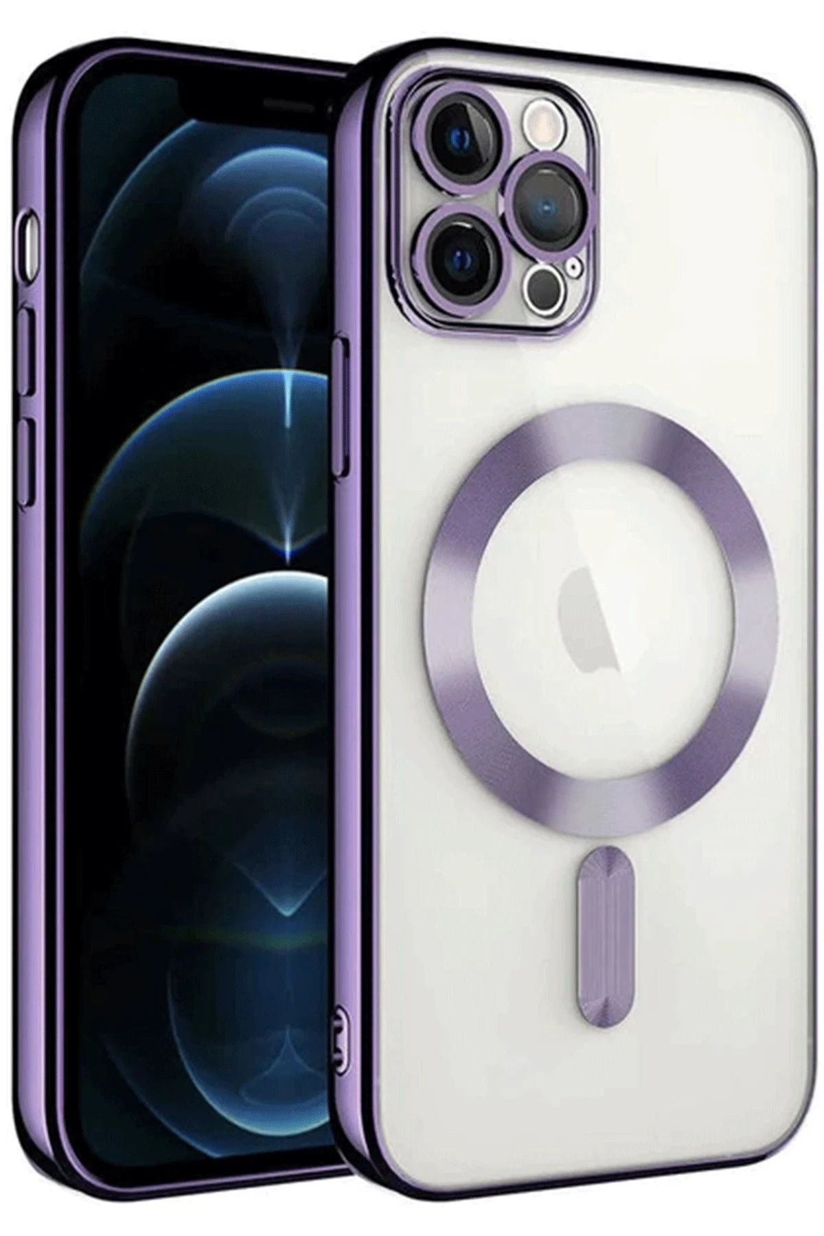 NewFace iPhone 14 Pro Max Kılıf Kross Magneticsafe Kapak - Mor NRMSA