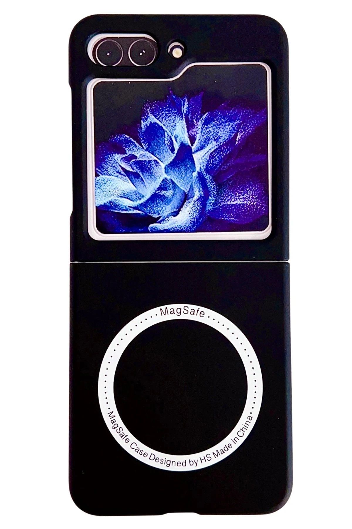 NewFace Samsung Galaxy Z Flip 5 Kılıf Mata Fold Kapak - Siyah FERRG