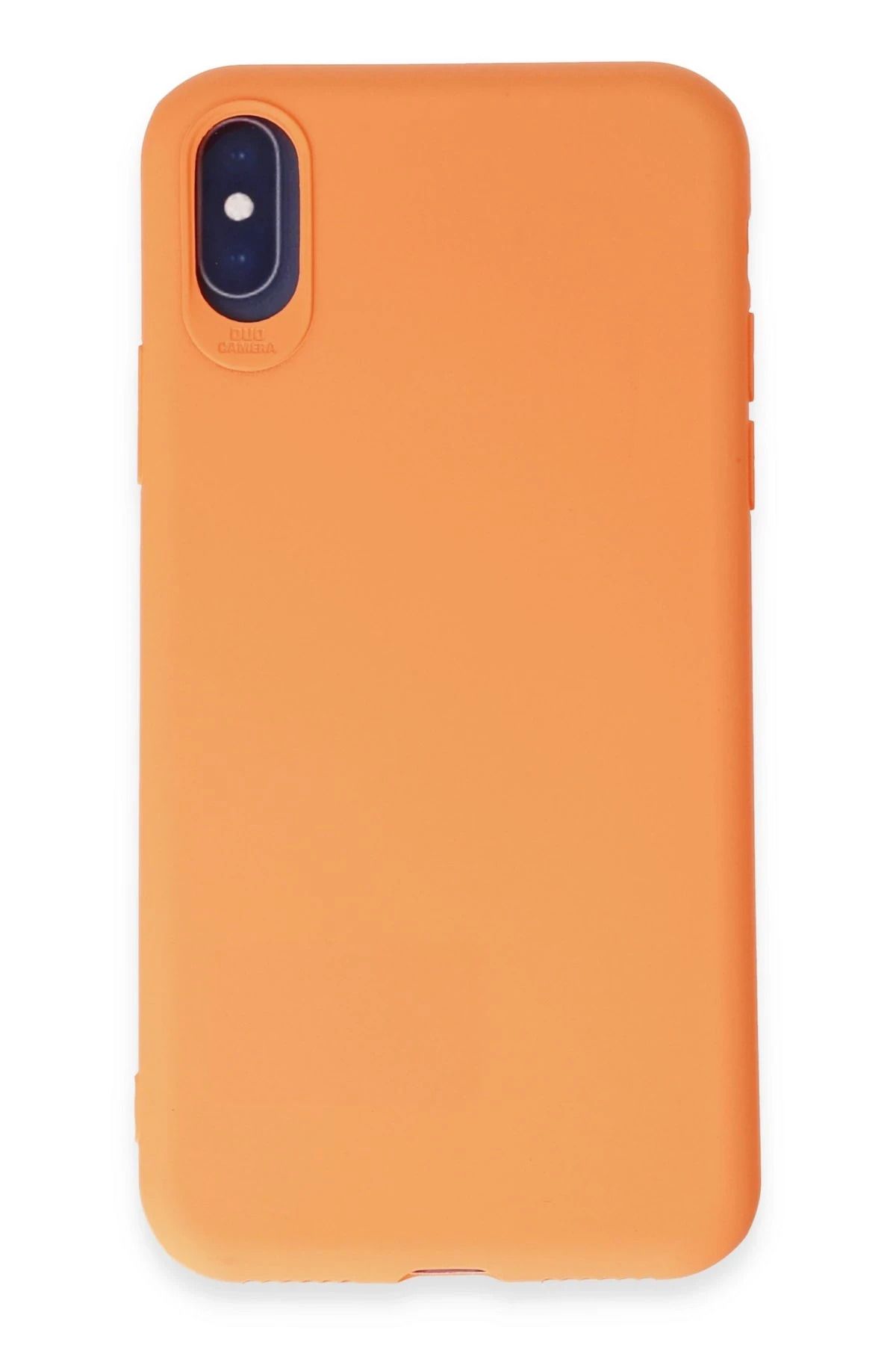 NewFace iPhone X Kılıf First Silikon - Turuncu HNZRN