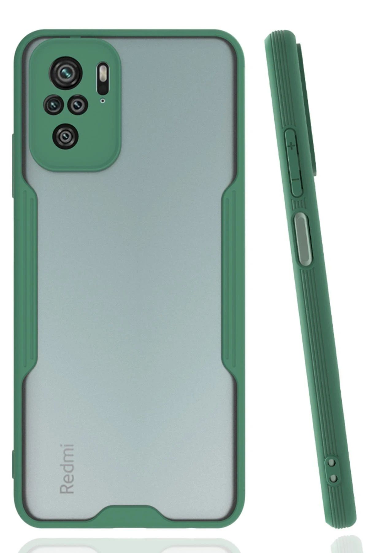 NewFace Xiaomi Redmi Note 10 Kılıf Platin Silikon - Yeşil JOJUA