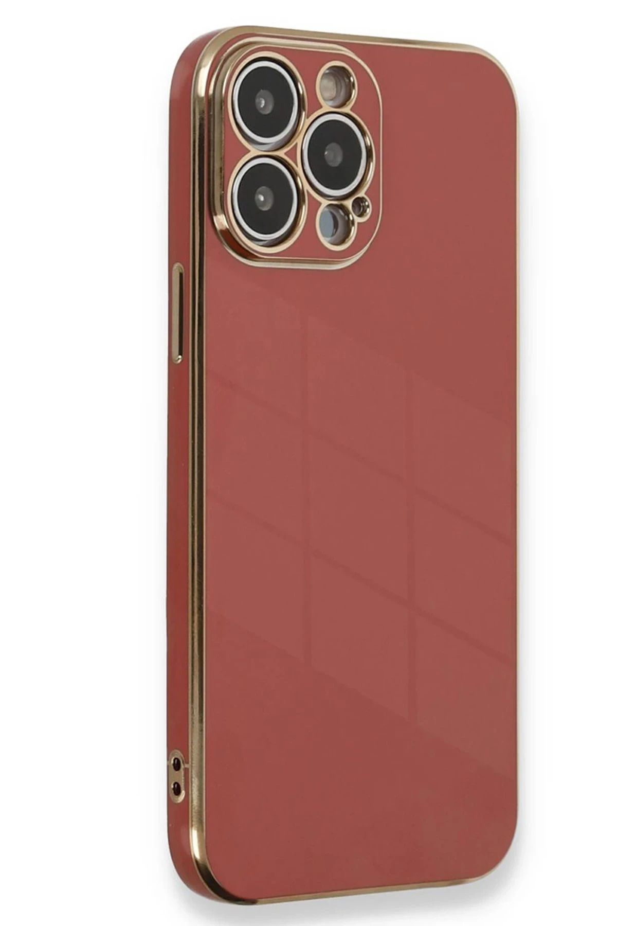 NewFace iPhone 15 Pro Kılıf Volet Silikon - Kırmızı JOJUA