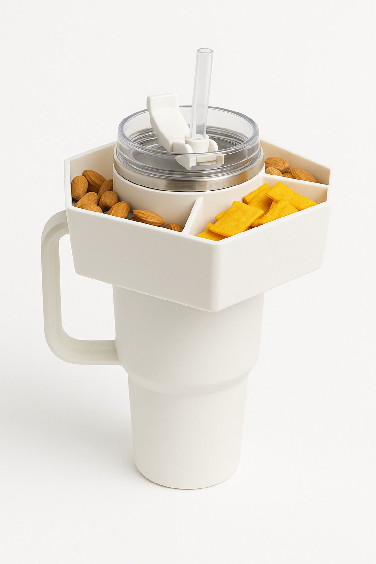 Stanley Quencher 1.18L Uyumlu Köşeli Atıştırmalık Organizer Kapak – Beyaz