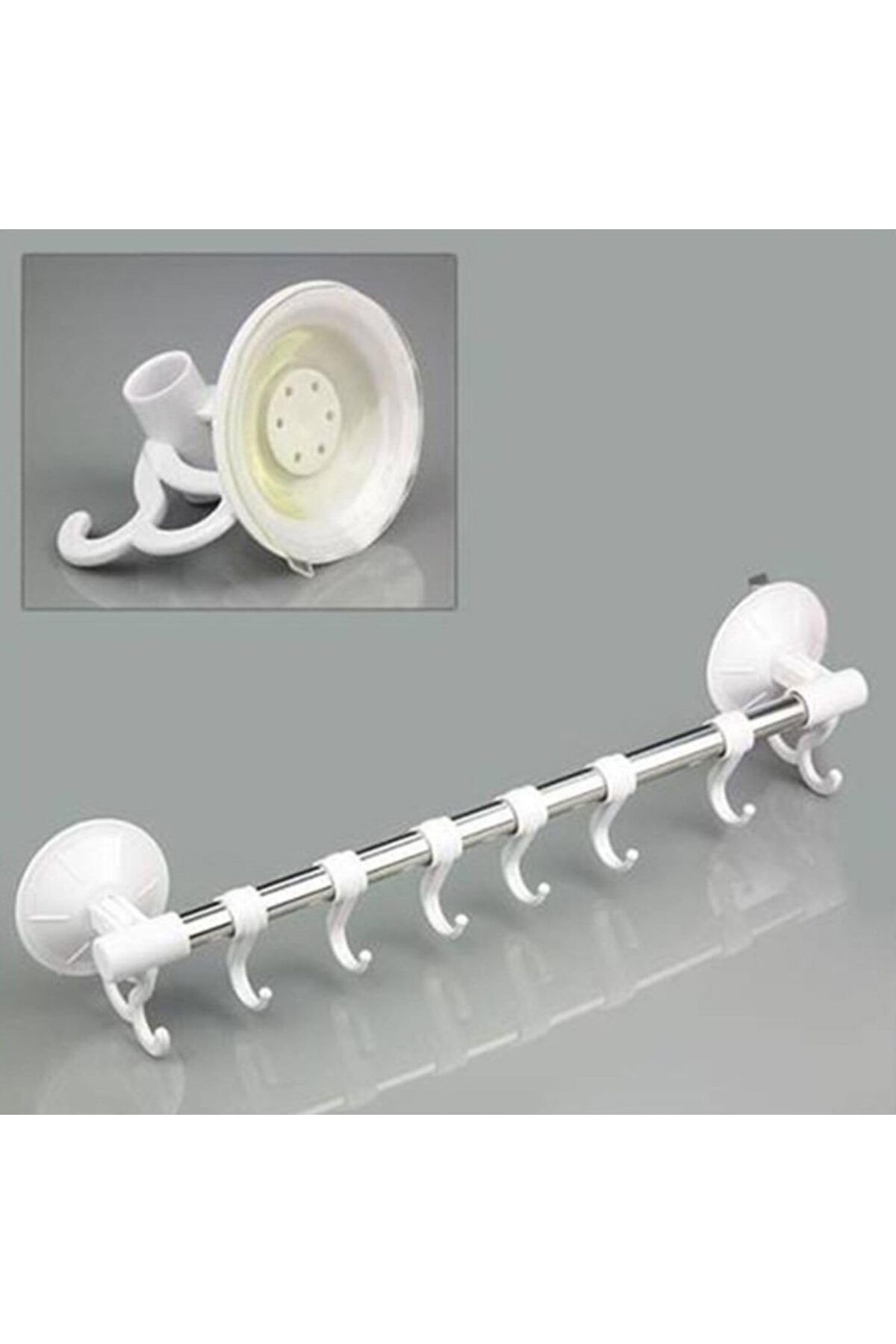 STOREMAX nffashopm 8 Kancalı Vantuzlu Askı, Banyo ve Mutfak için Çok Amaçlı Depolama Çözümü storest