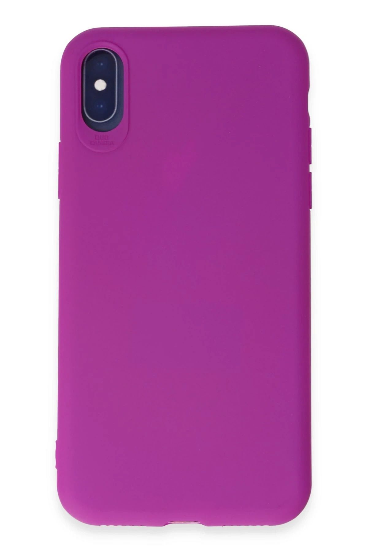 NewFace iPhone X Kılıf First Silikon - Mor HNZRN