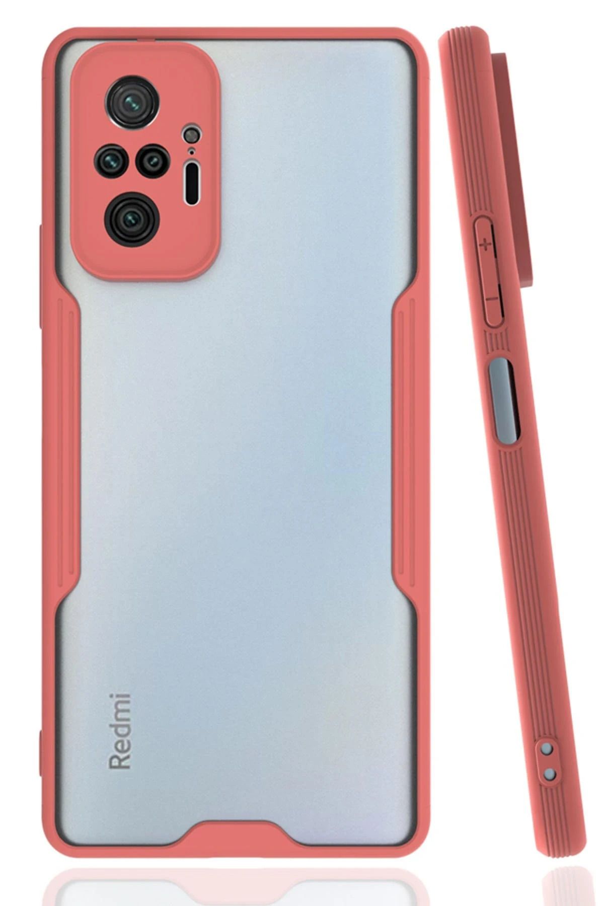 NewFace Xiaomi Redmi Note 10 Pro Kılıf Platin Silikon - Pembe JOJUA