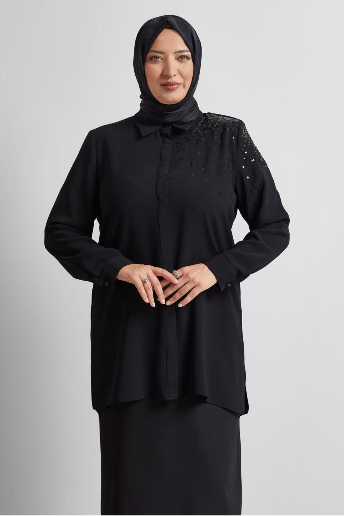 Alvina PUL PAYET İŞLEMELİ TUNİK 20709