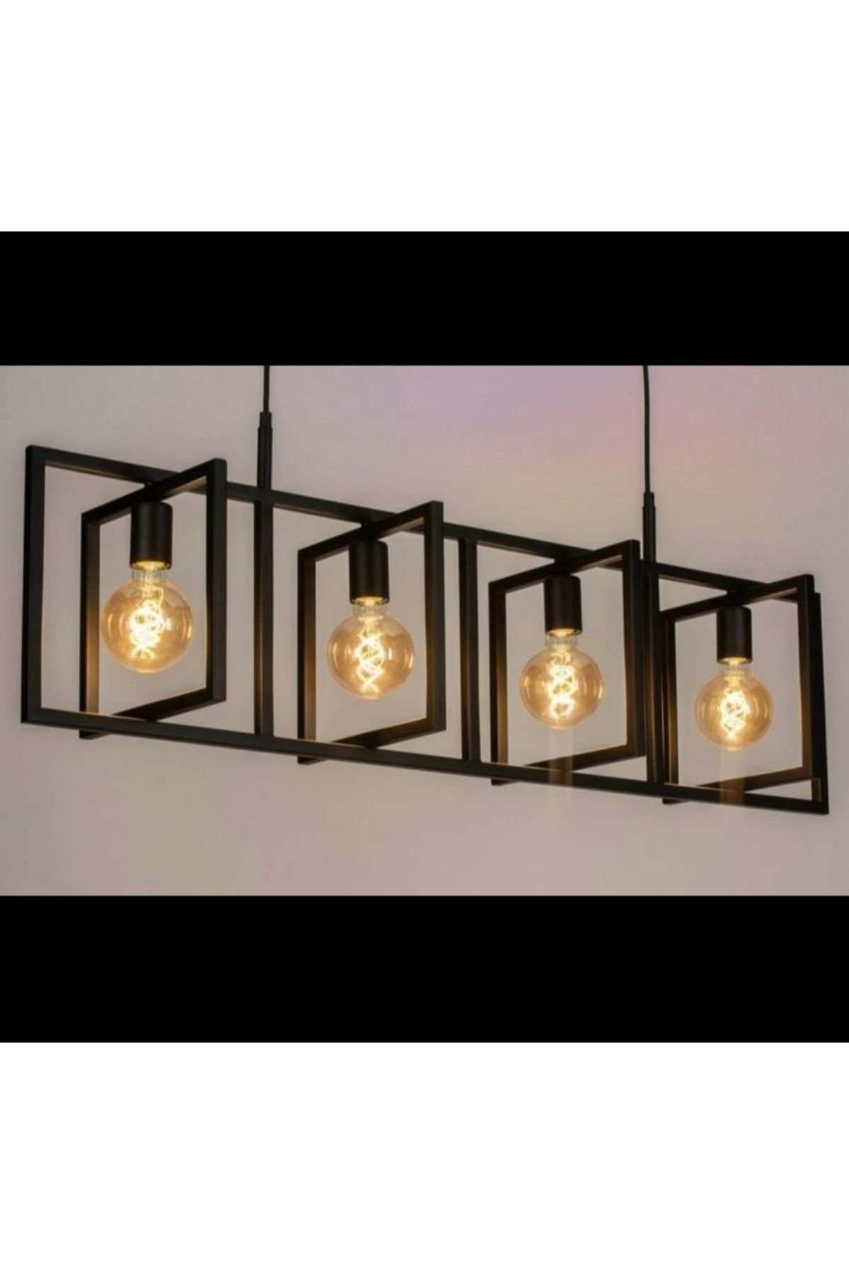 Home Modern 4'li Ahşap Sarkıt Avize