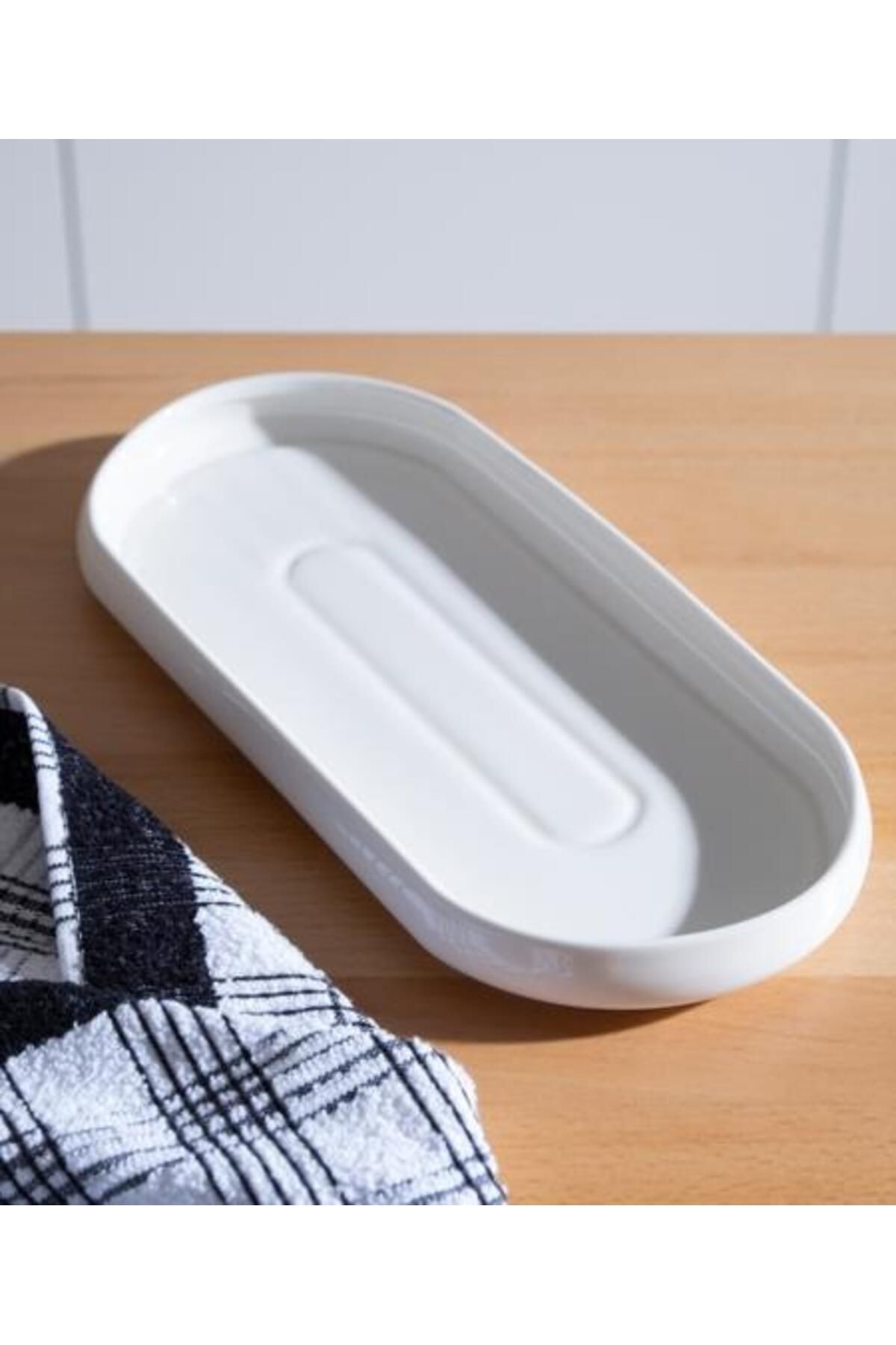 şirin eşyalarım Bombeli Oval Servis Tabak 32 cm / 1 Adet