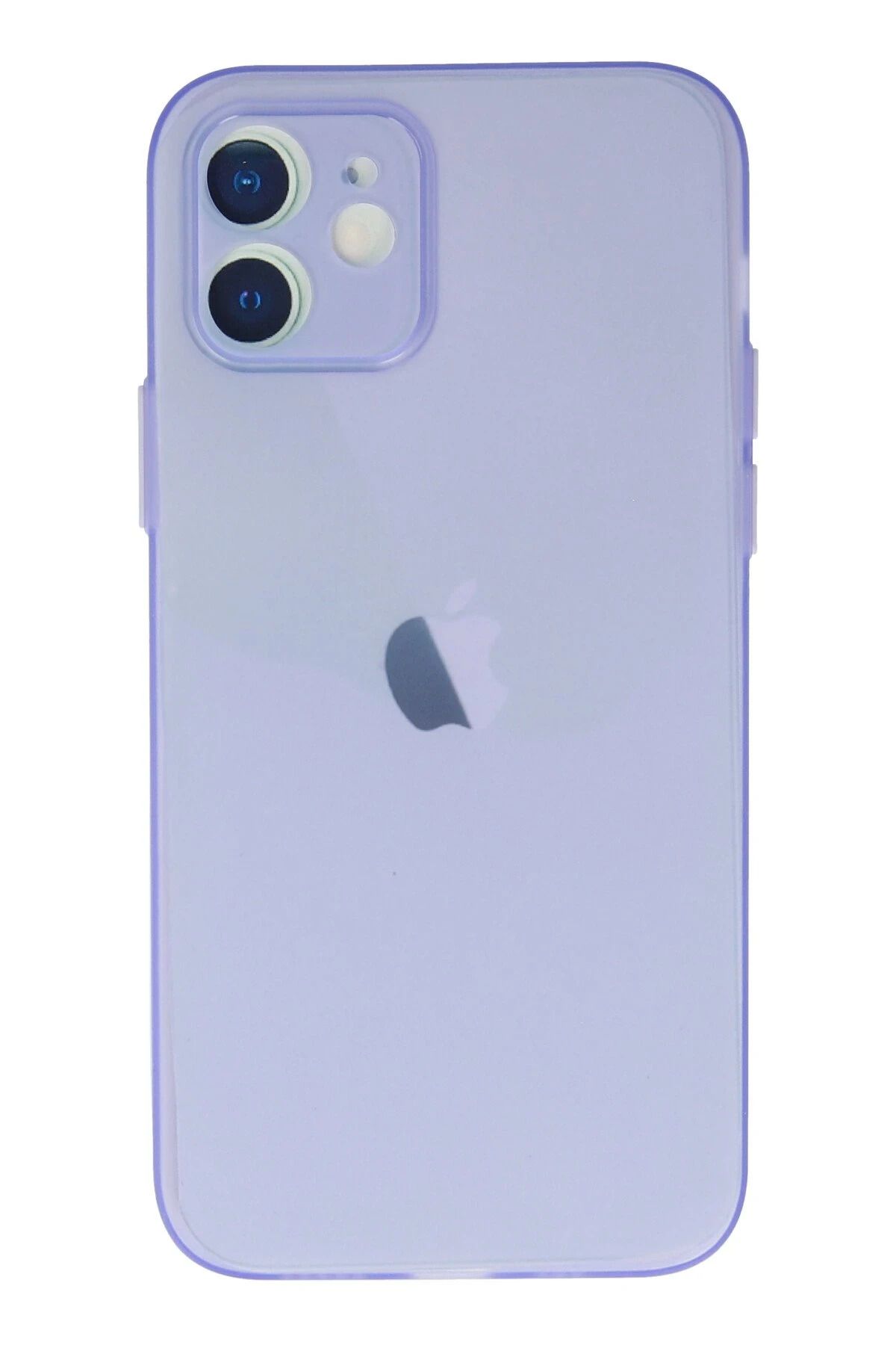 NewFace İphone 12 Kılıf Silikon - Mor Flkry