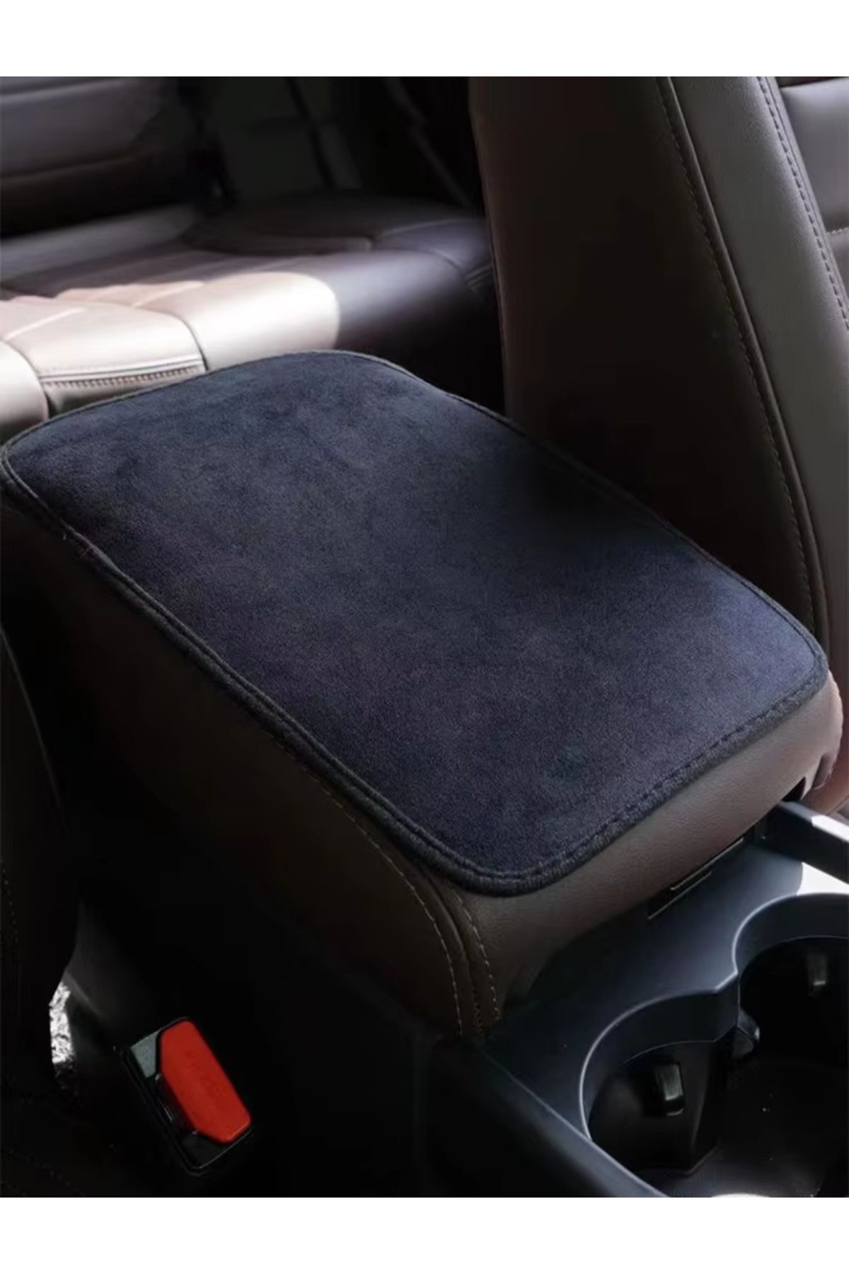 SS Oto Araç İçi Premium Kol Dayama Minderi 30x20cm Siyah Kaymaz Kaplama