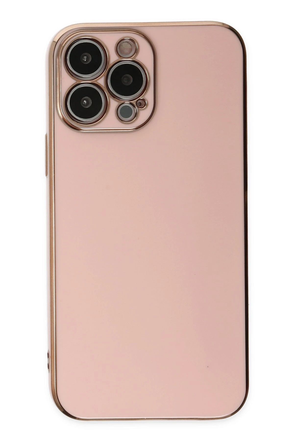 NewFace iPhone 15 Pro Max Kılıf Volet Silikon - Pembe FERRG