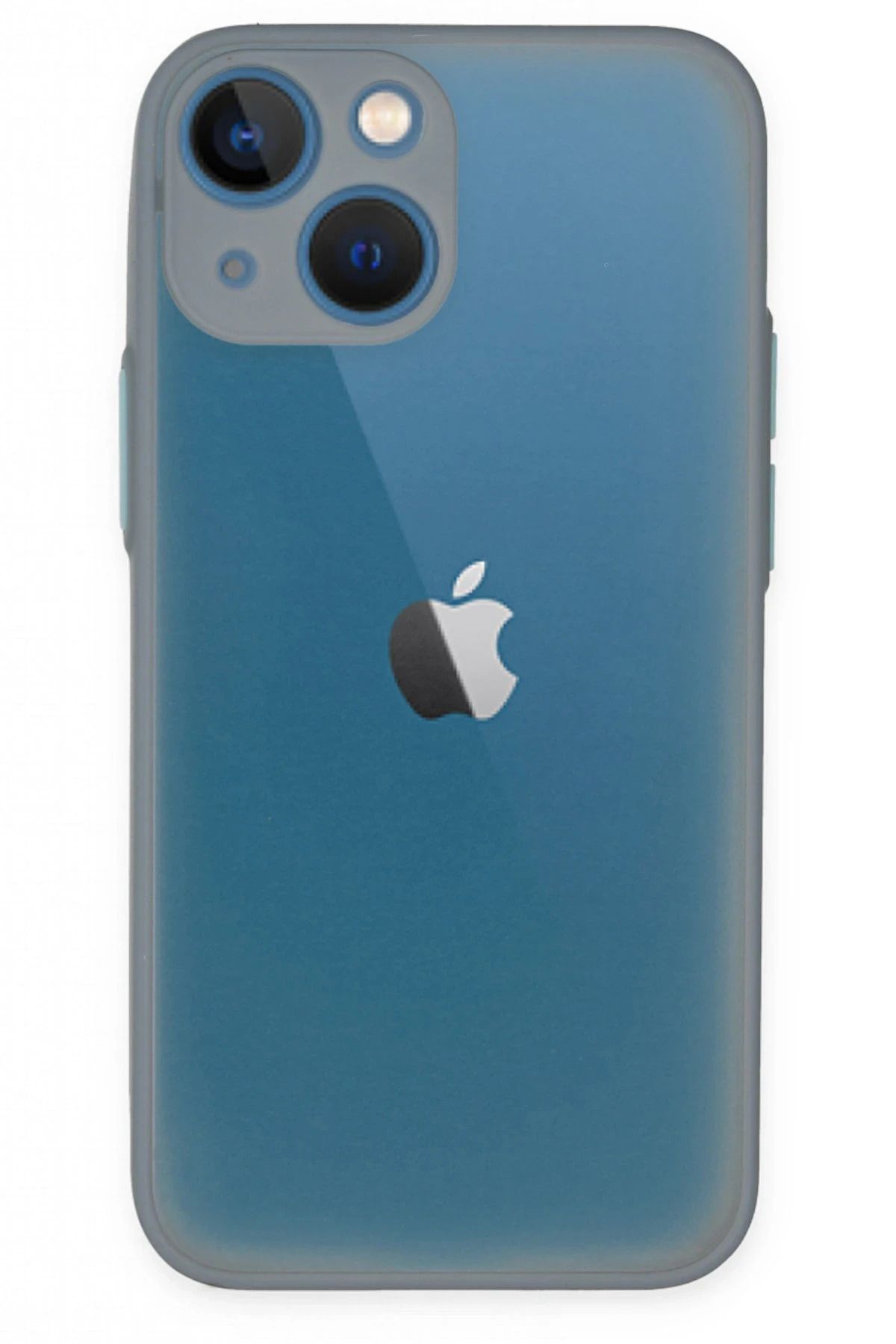 NewFace iPhone 15 Plus Kılıf Montreal Silikon Kapak - Gri LZWDR