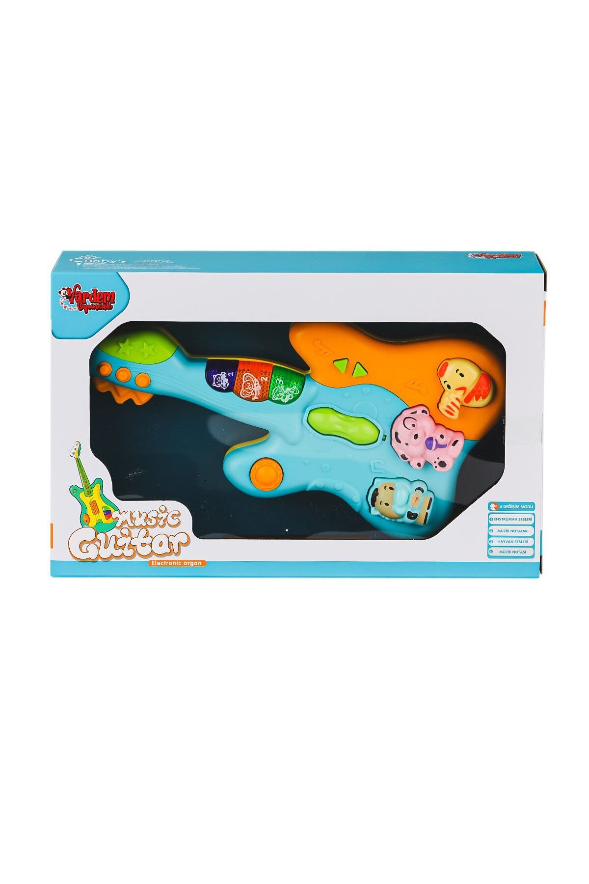 Vardem JLG-855-34A Işıklı ve Müzikli Gitar Bebek Pianosu -Vardem