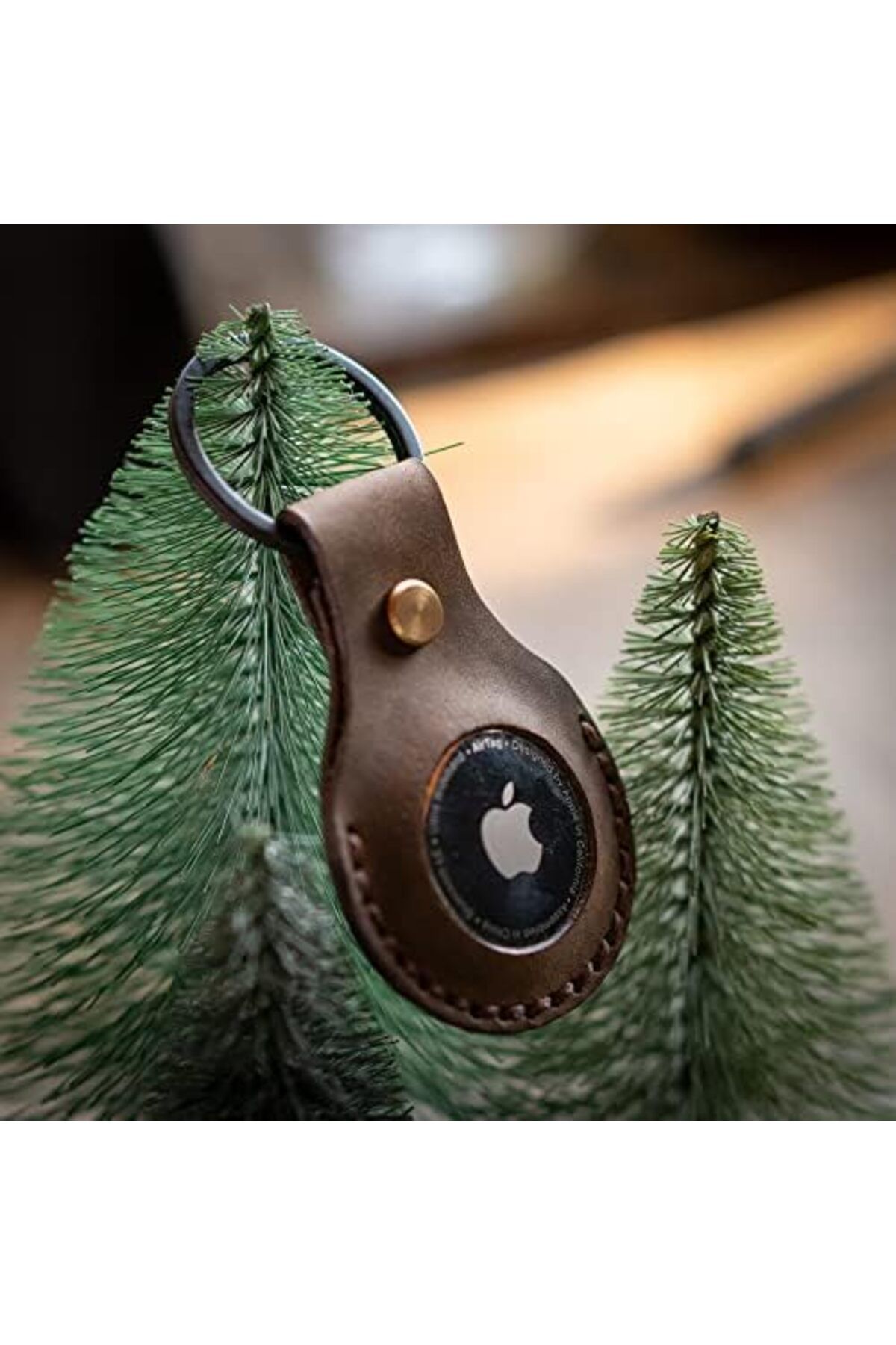 STOREMAX-X Design Airtag Keychain Case, Airtag Case, Real Leather Airtag Case, Ai 2