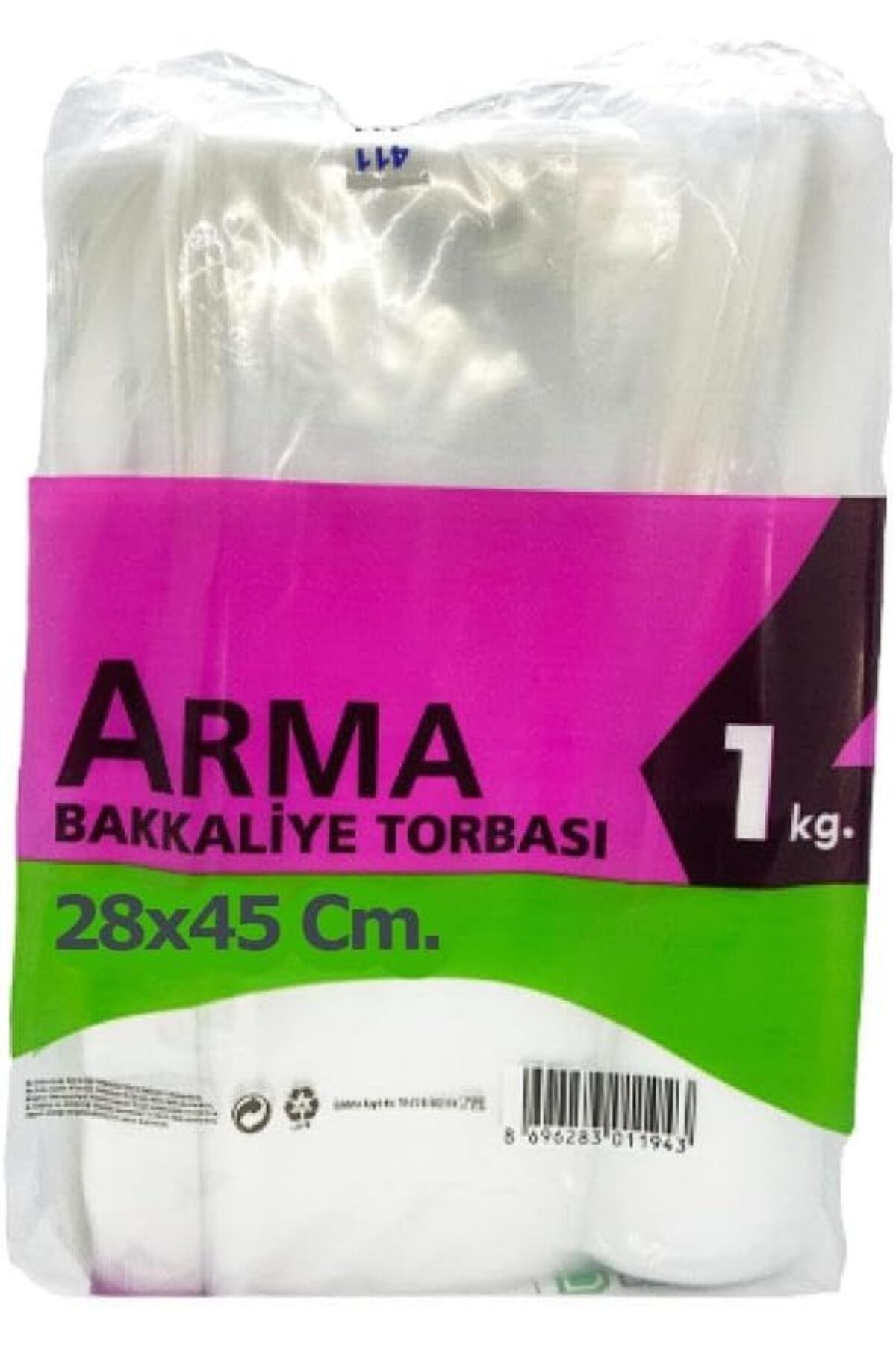 STOREMAX daiviolastore Arma Şeffaf Naylon 4 lük 28x45 Cm. Bakkaliye Poşeti Torbası - 1 Kg. - Ort. 115 Ade