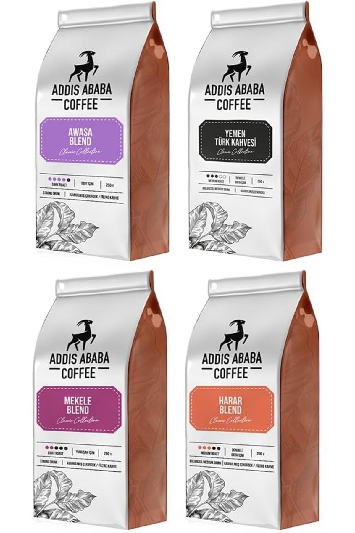 STOREMAX lvnmblya Ababa Coffee - 4'lü Kahve Tanışma Paketi 1000 Gr. (French Press) Shop Deesing 224120