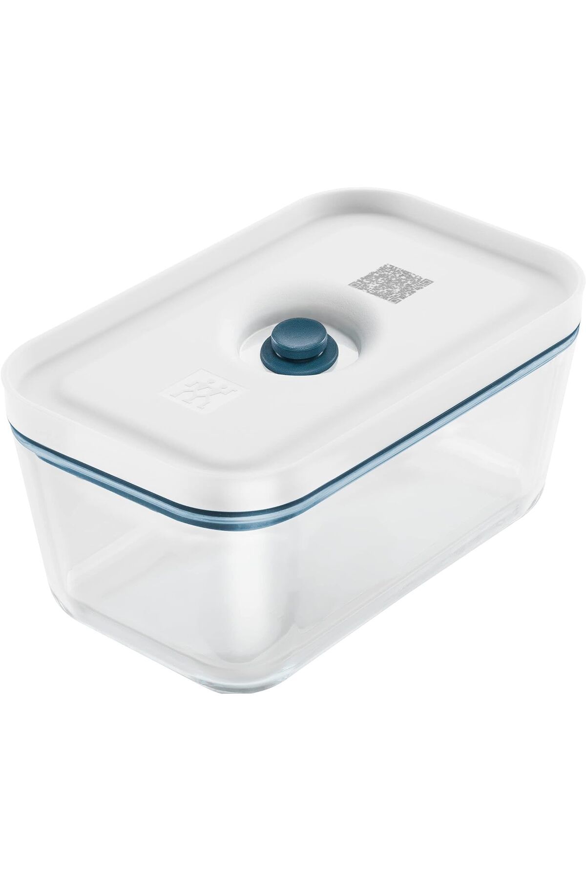 STOREMAX nffashopm Fresh & S Vakumlu Saklama Kabı, M, Borosilikat Cam, Akdeniz Mavisi storestarx 1051353