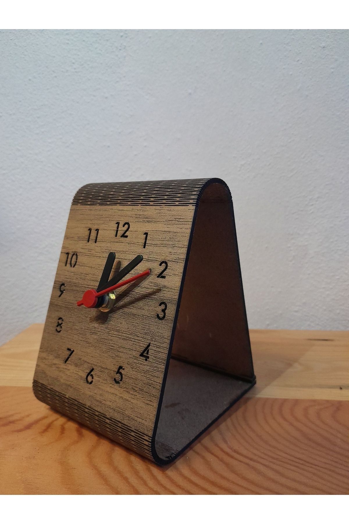 GHY AHŞAP Modern Tasarım Dekoratif 3d Ahşap Masa Saati