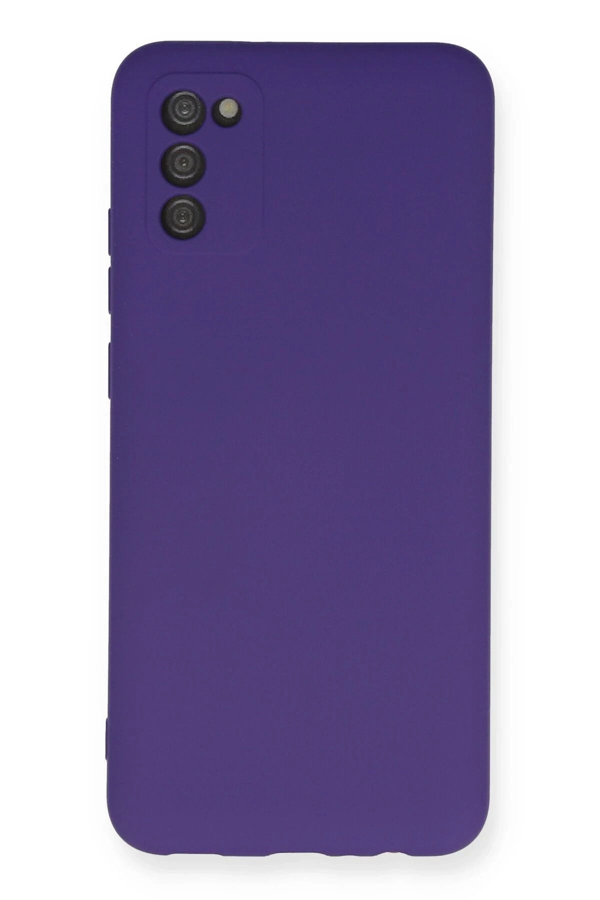 NewFace Galaxy A03S Uyumlu Kılıf Nano içi Kadife Silikon - Mor JOJUA