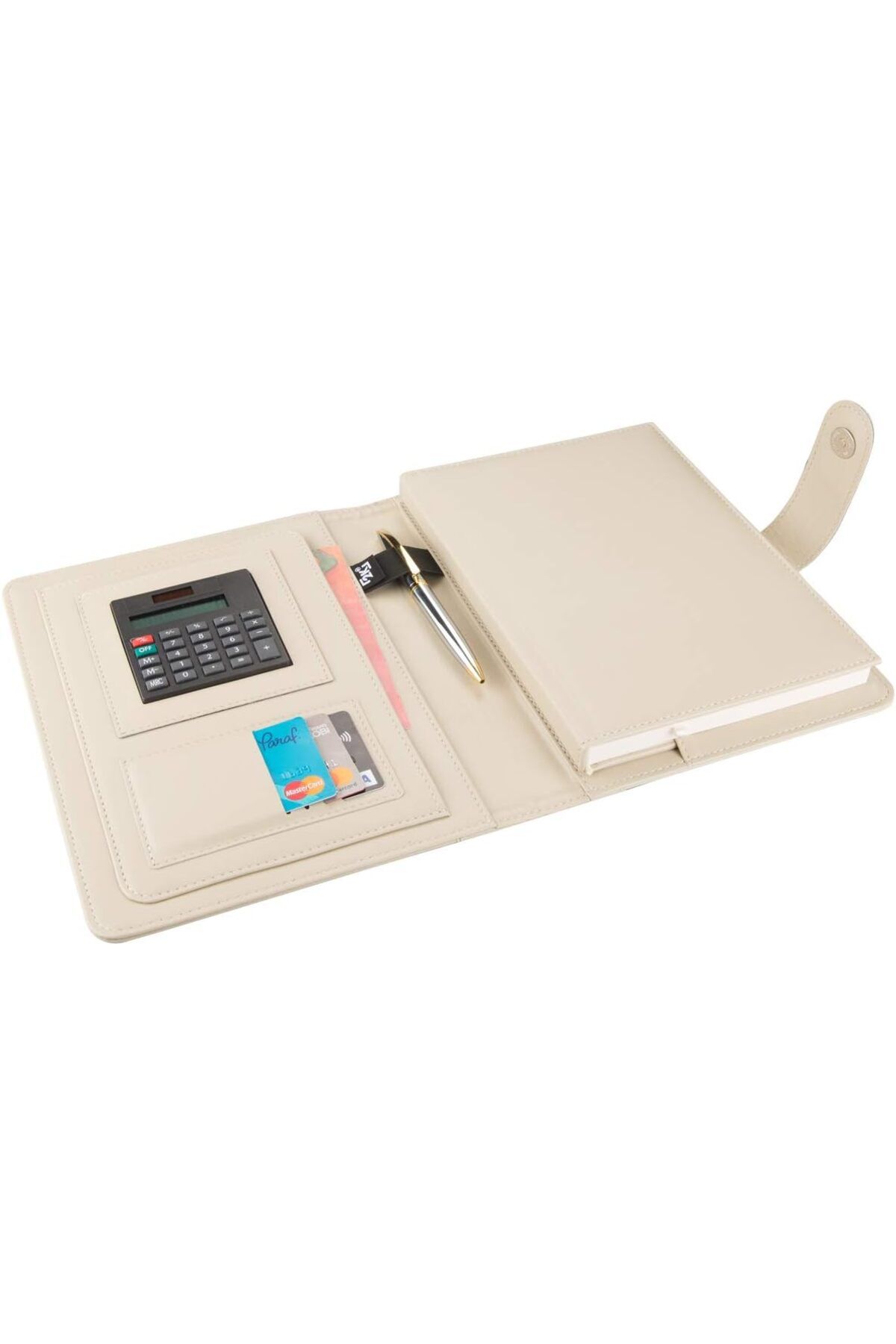 STOREMAX nffashopm 5247 Ajanda Tarihsiz Çizgili 17 x 24 cm Ajanda/Defter Hesap Makineli Suni Deri Organizer,