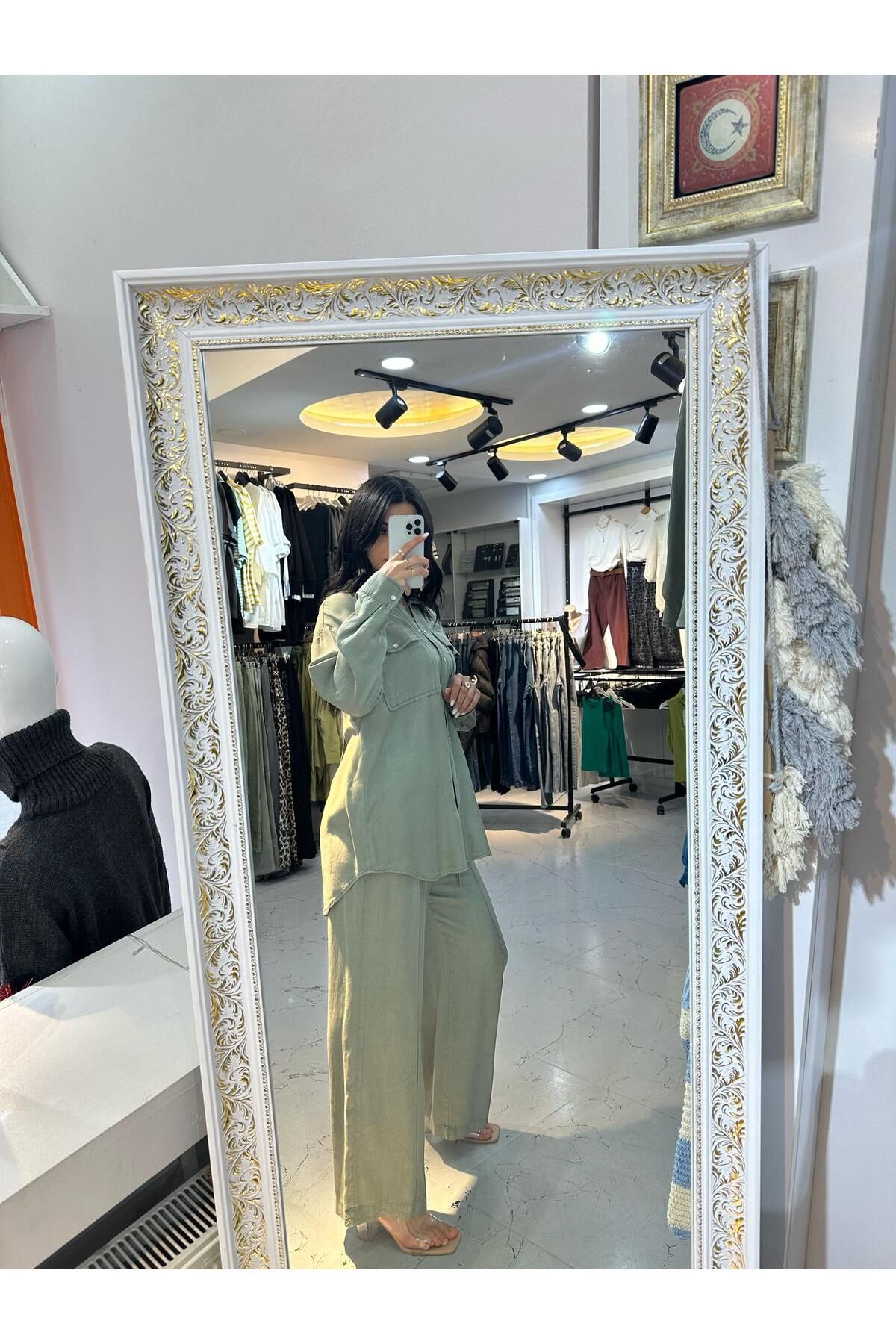 MİEL LORE BOUTIQUE HAKİ DÜĞMELİ TAKIM