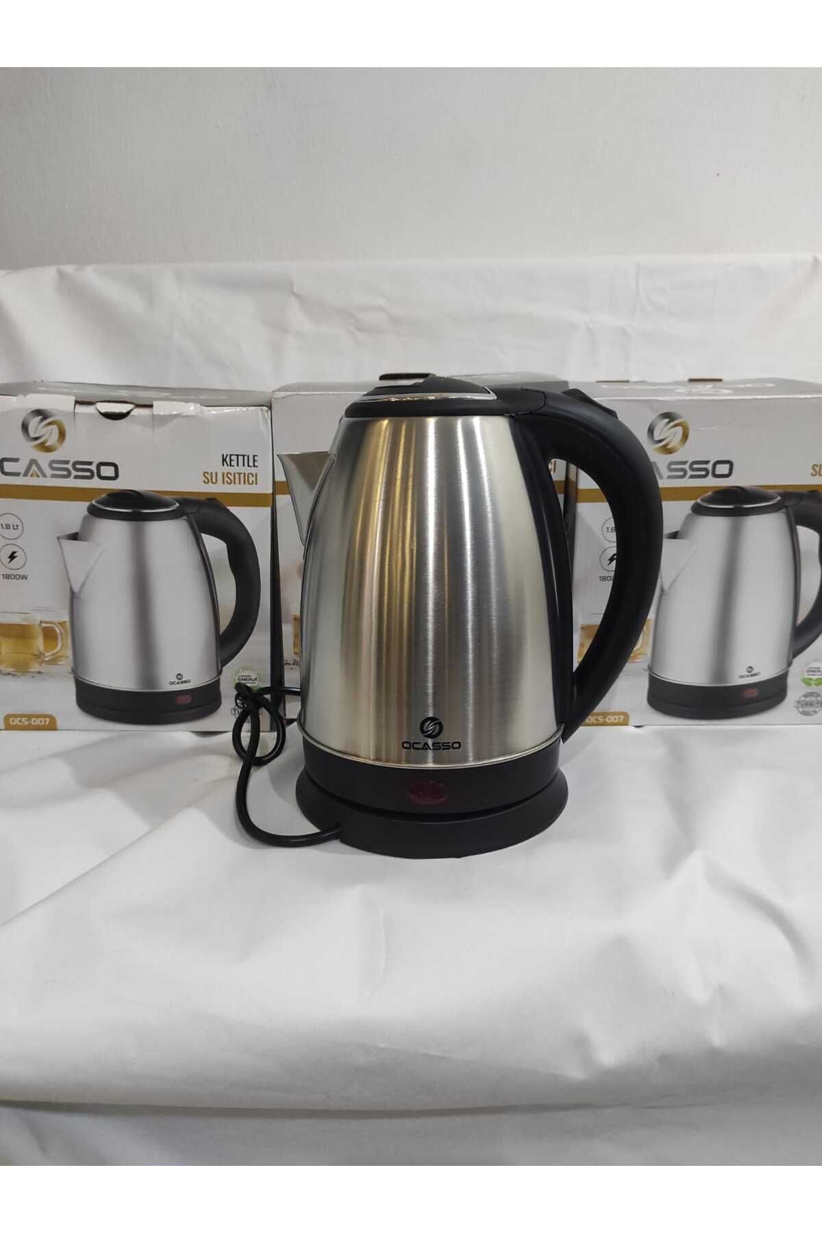 Ocasso Çelik Gövdeli Su ısıtıcı-kettle 1.8 litre 1800 watt