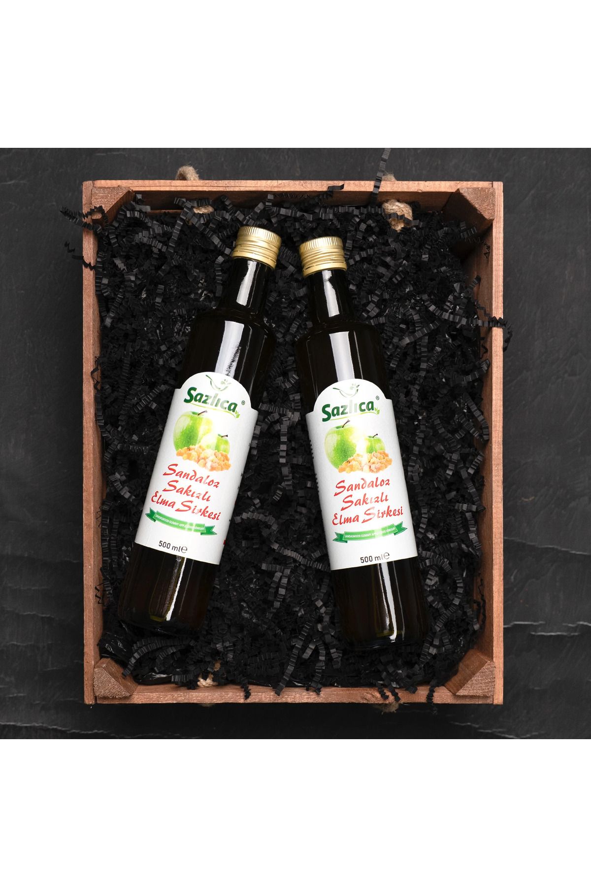 Sazlica Sandaloz Sakızlı Elma Sirkesi 500ml
