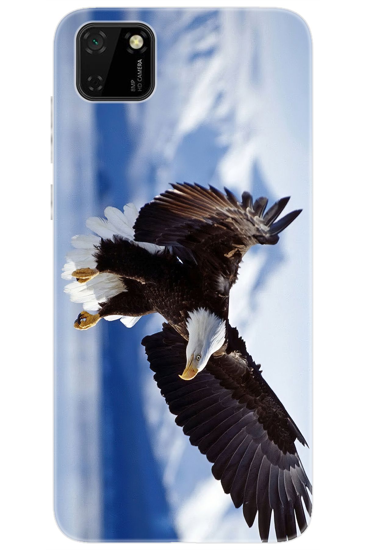 Ceppare Huawei Y5P (DRA-LX9) Uyumlu Kılıf Desen Baskılı Silikon Kartal STK:183 CP-NArvUVR