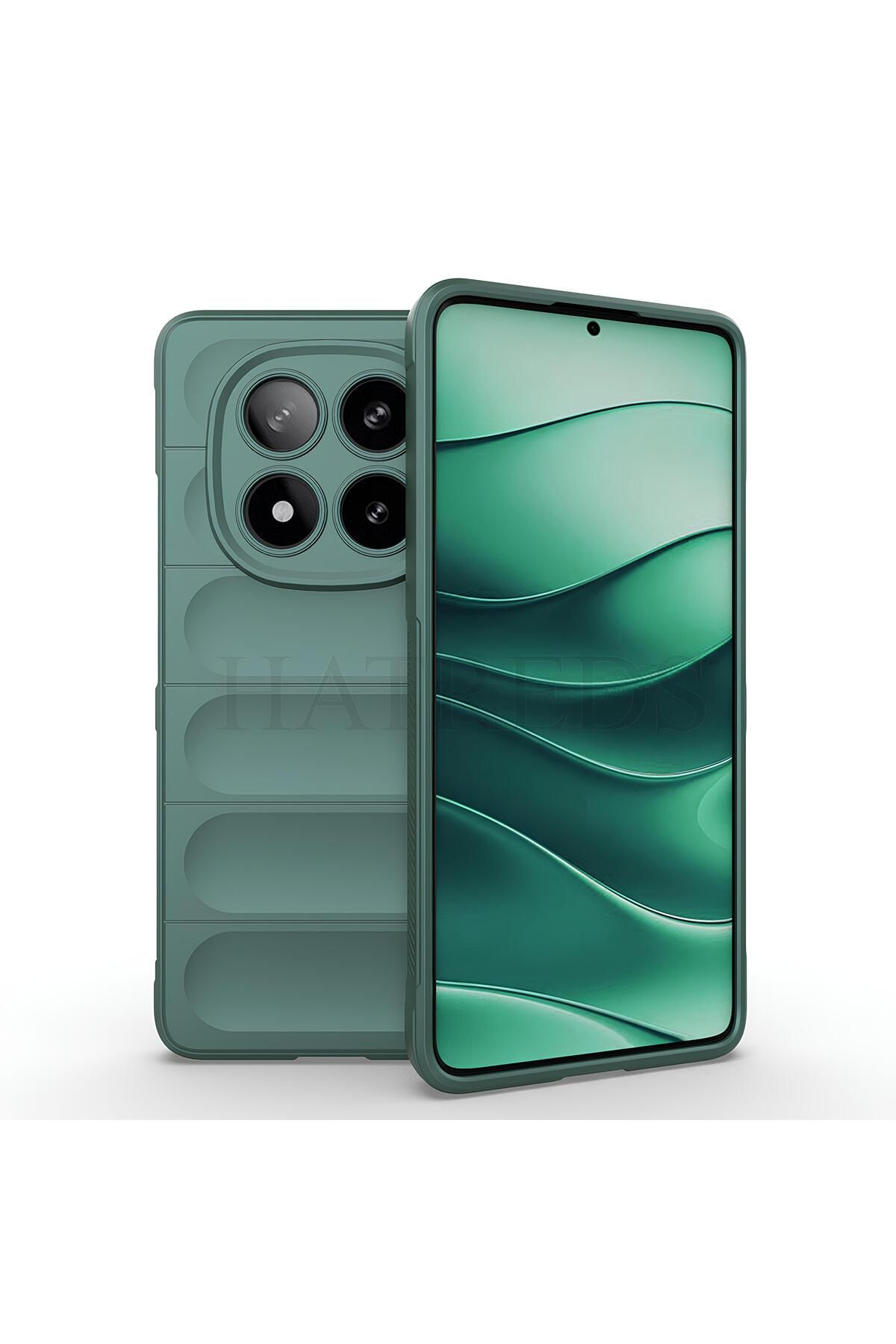 Hatreds Xiaomi Poco X7 Kılıf Esnek TPU Oyuklu Yüzey Tasarımlı Kamera Koruma Çıkıntılı Kapak