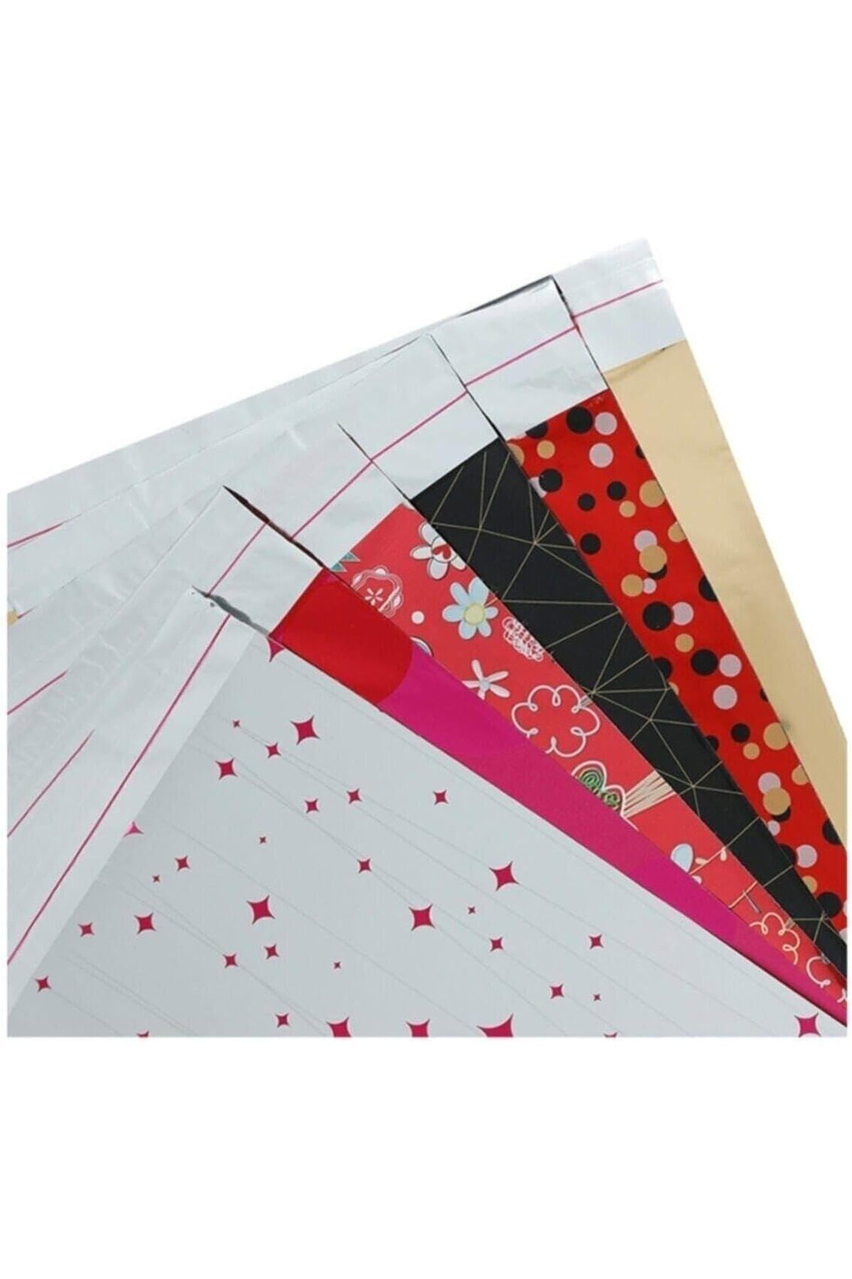STOREMAX nffashopm Hediye Poşeti 30x35 100 Adet Kendinden Bantlı Metalize Hediye Paketi Poşeti storestarx