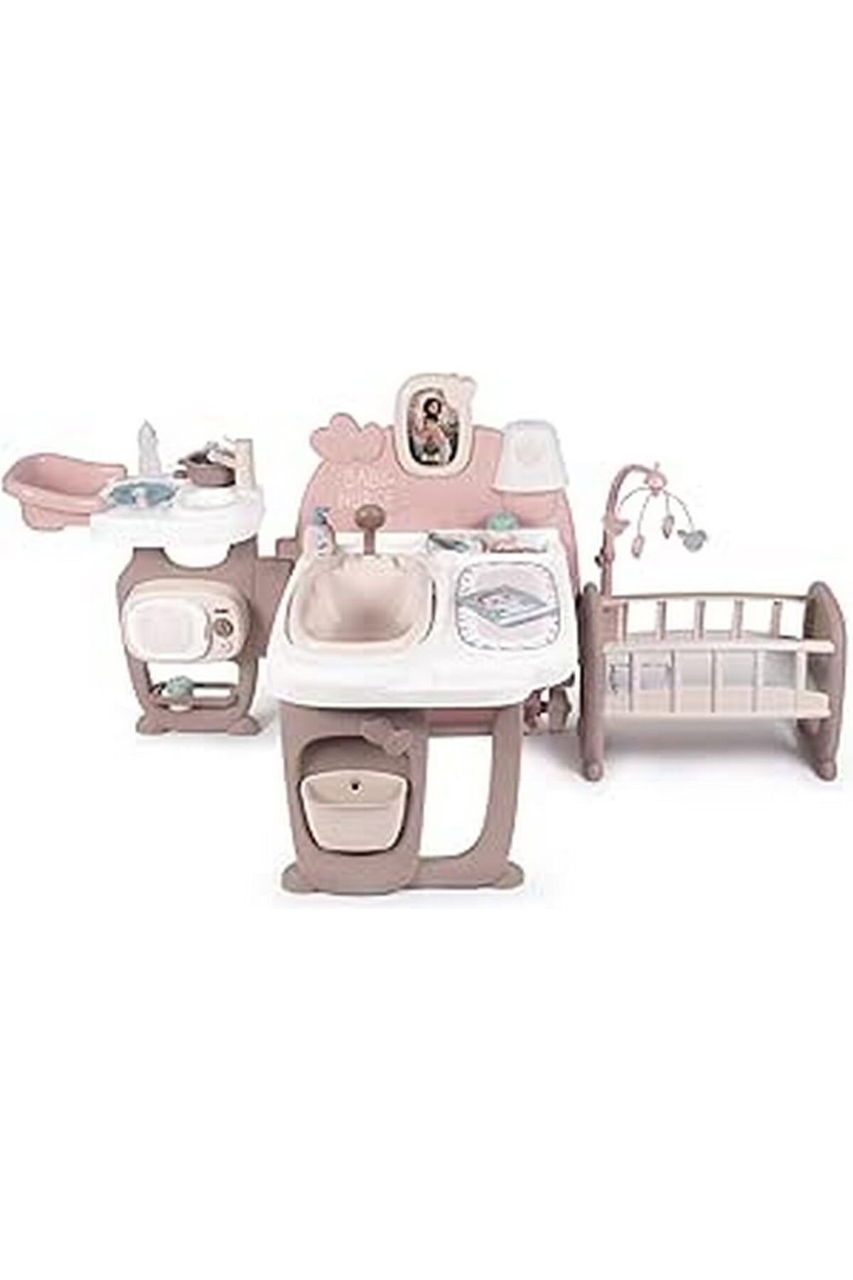 STOREMAX nffashopm 220376, Baby Nurse Büyük Bebek Oyun Merkezi, 3'ü 1 Arada Set: Yemek, Uyku ve Banyo stor