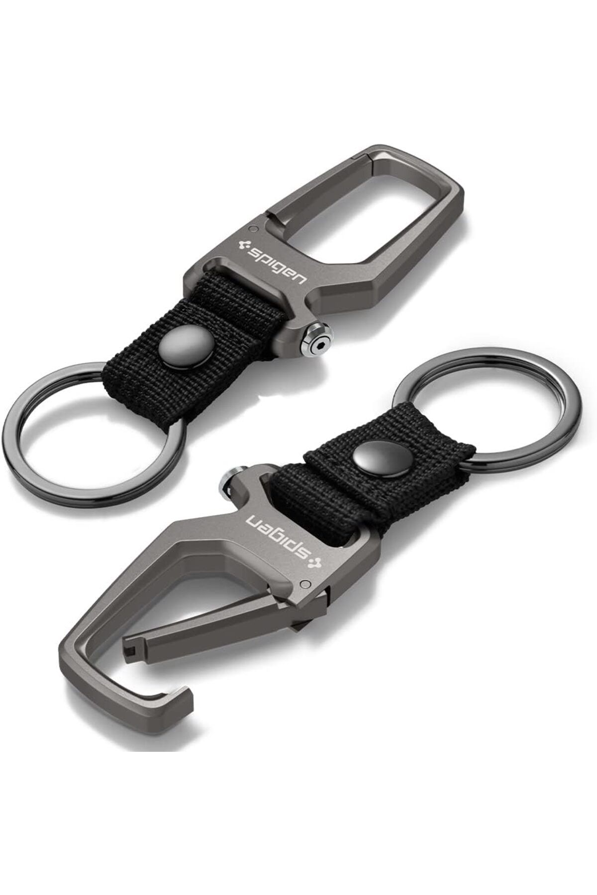 salesalbutik Carabiner Anahtarlık/Şişe Açacağı Klipsi Kancası Gunmetal (2 Adet) - AHP04505