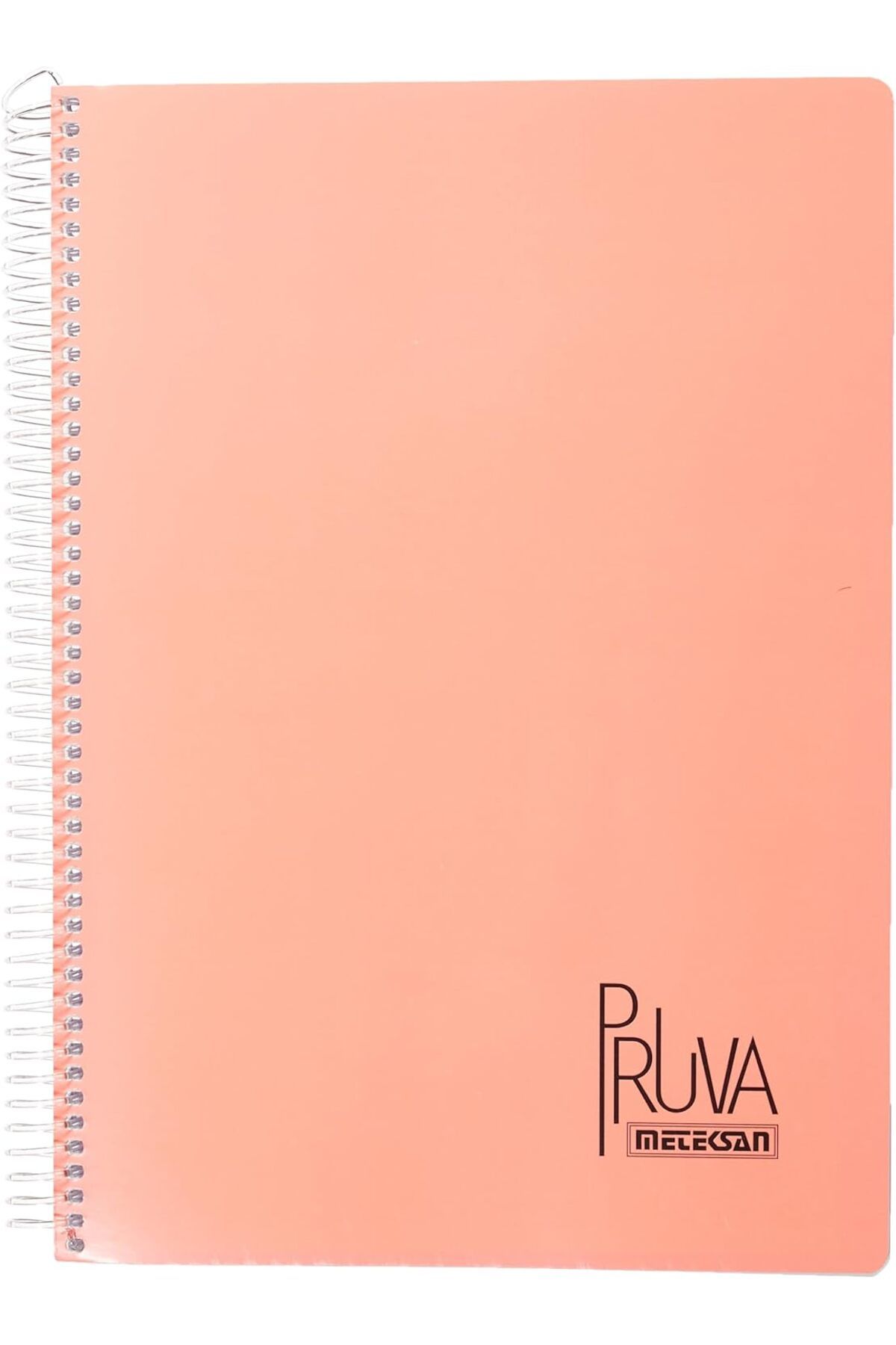 STOREMAX nffashopm Pruva A4 Pet Spiralli Karton Kapaklı Defter 144 Yaprak - Kareli - Turuncu storestarx 1051