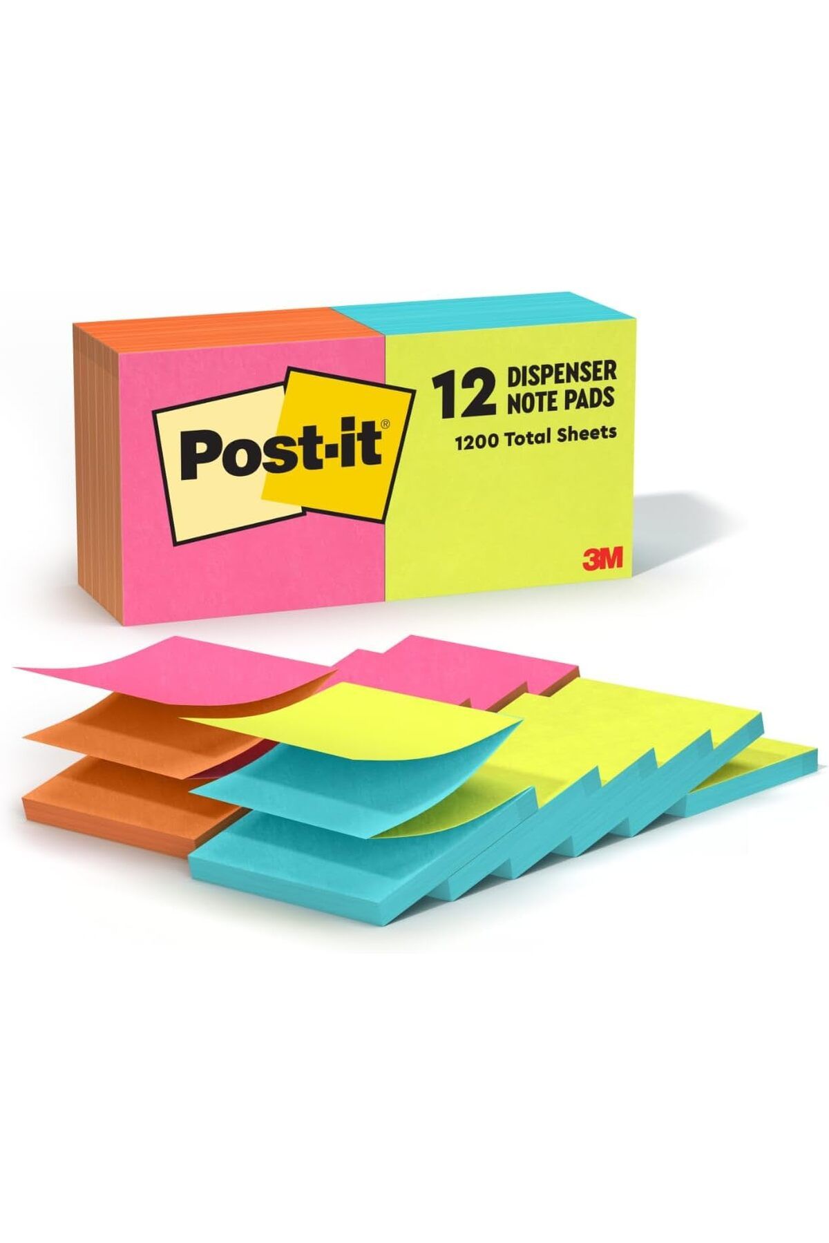STOREMAX cmllashop Refill, 4 dönüşümlü olarak Cape renkler, 3 x 3, 100/Pad, 12 PADS/PACK, 12 Pad olarak