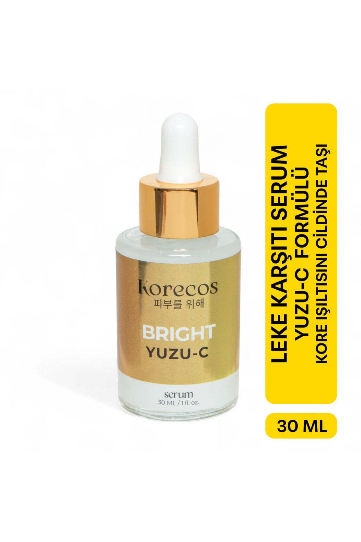 KORECOS Aydınlatıcı, Leke Karşıtı, Canlılık Veren C Vitamini, Yuzu-C Bright Serum