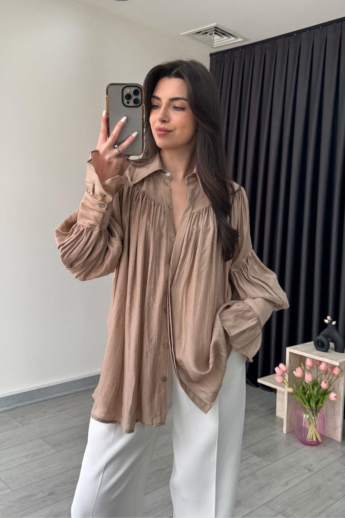 ECEMİ Kathy Vizon Şifon Gömlek